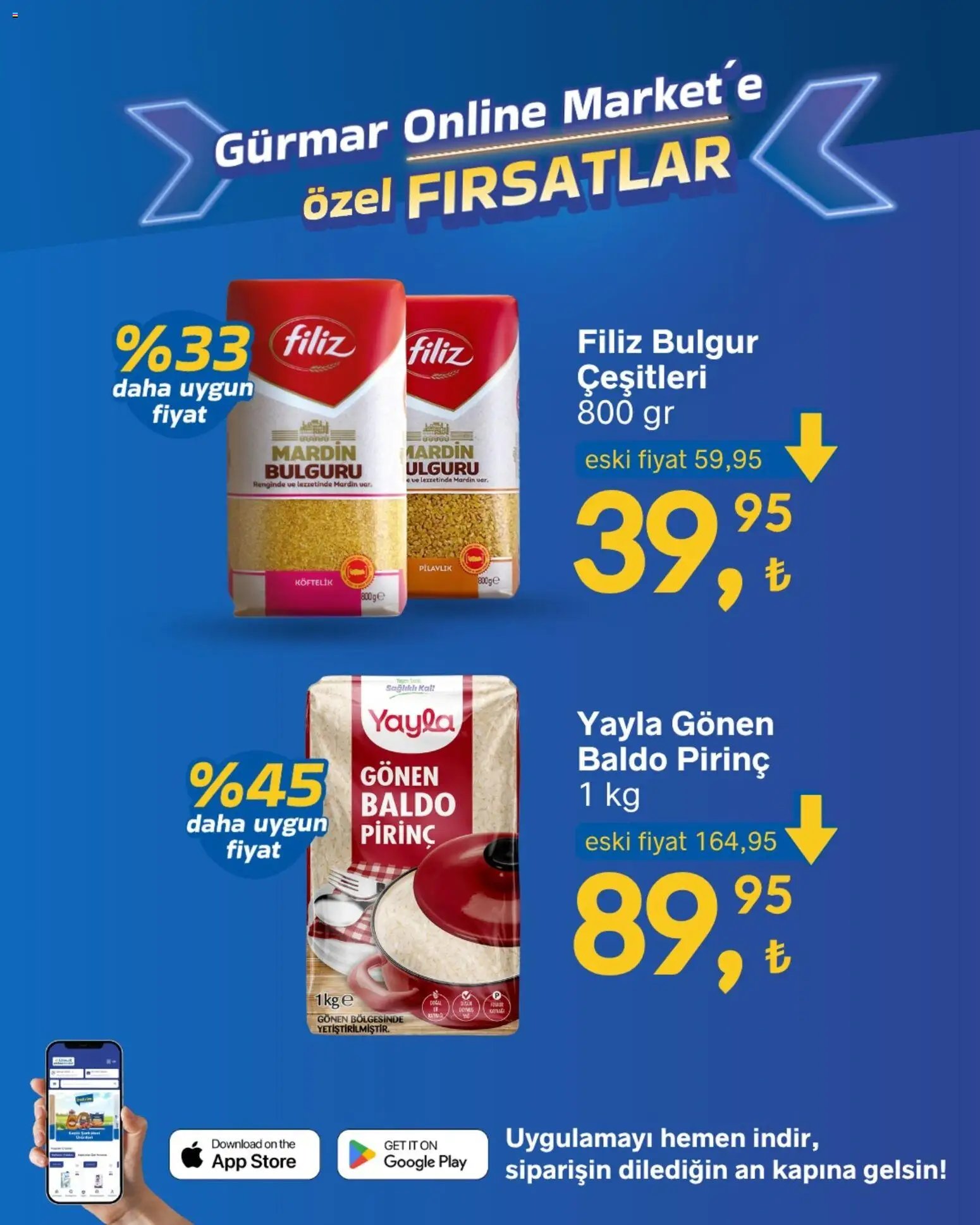 Gürmar - Online Market’e özel fırsatlar