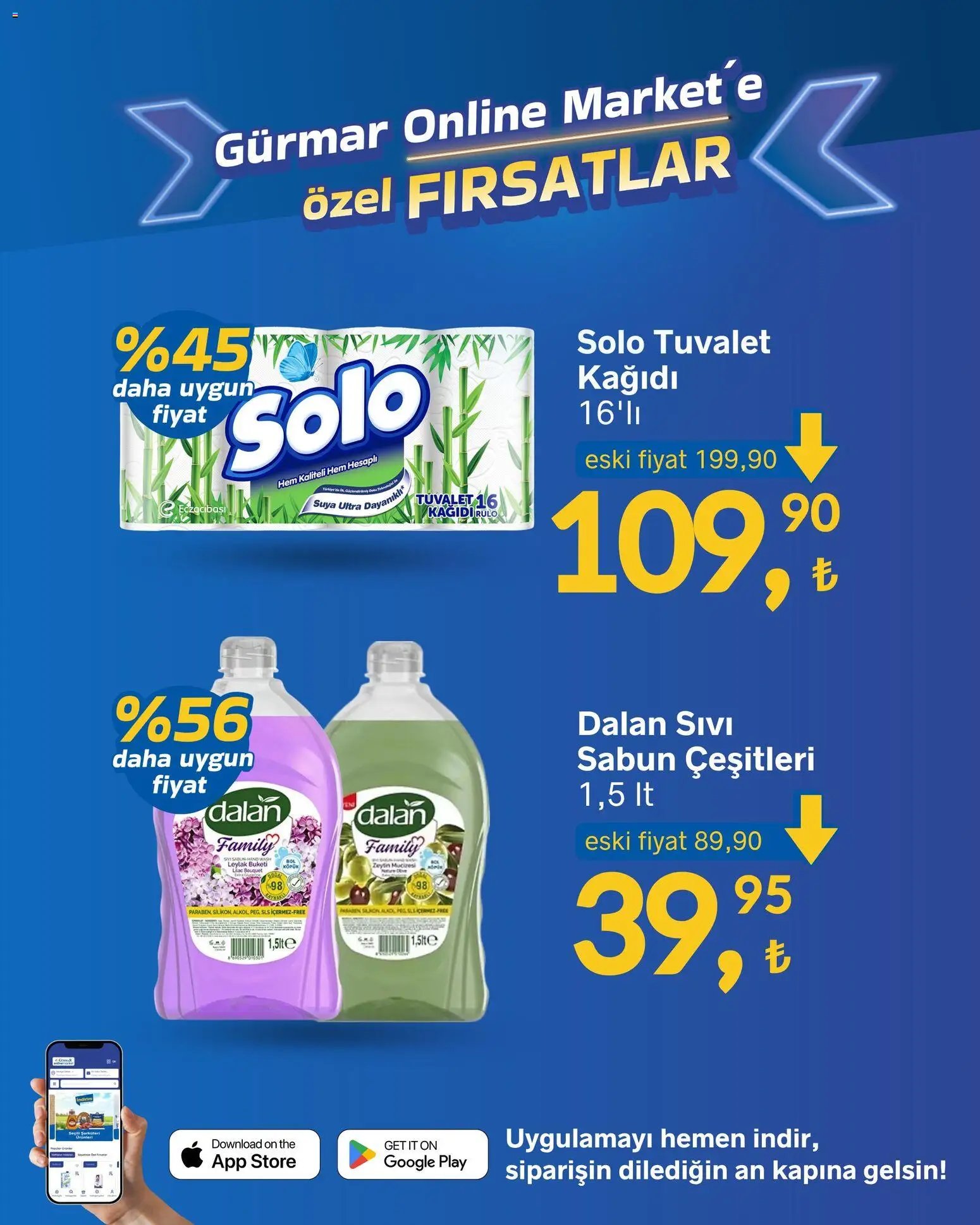 Gürmar - Online Market’e özel fırsatlar