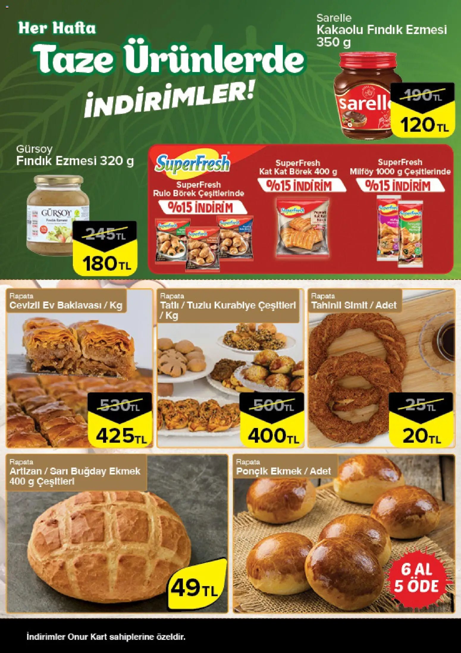 Onur Market - Taze Ürünlerde İndirimler