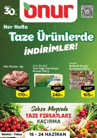 Onur Market - Taze Ürünlerde İndirimler