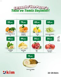 Kim Market Çarşamba’dan Pazar’a Taze ve Temiz Seçimler!
