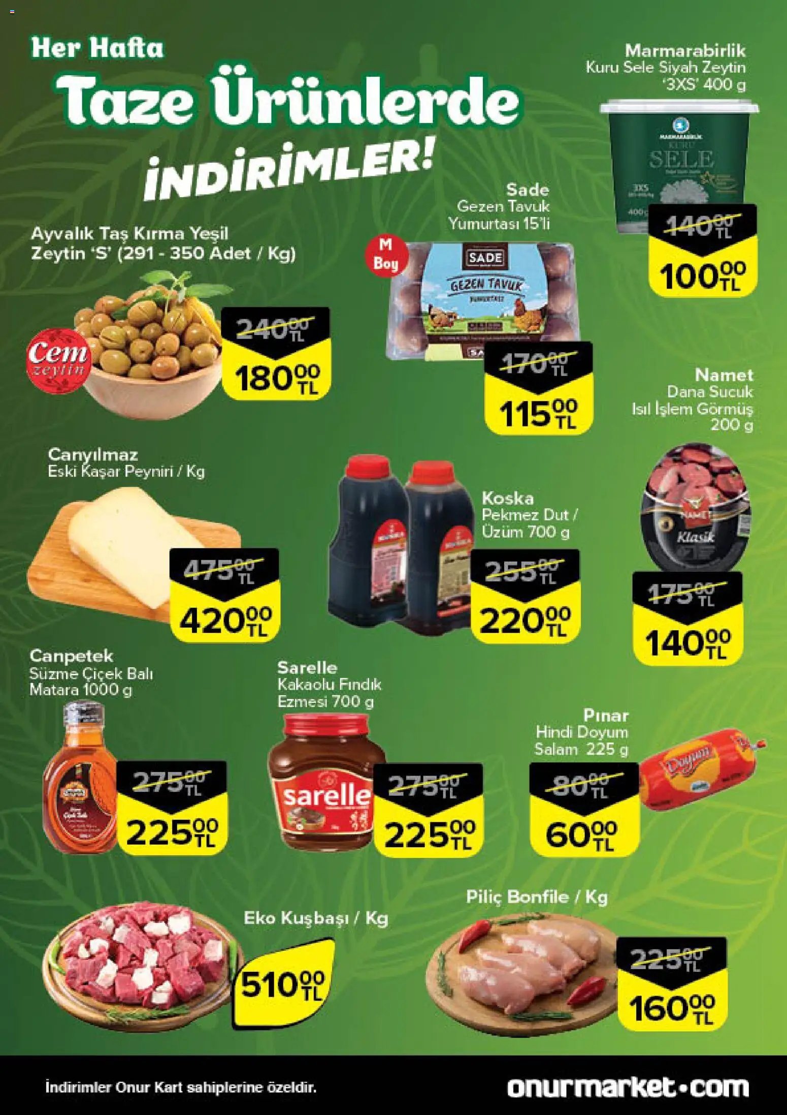 Onur Market Taze Ürünlerde İndirimler - İstanbul