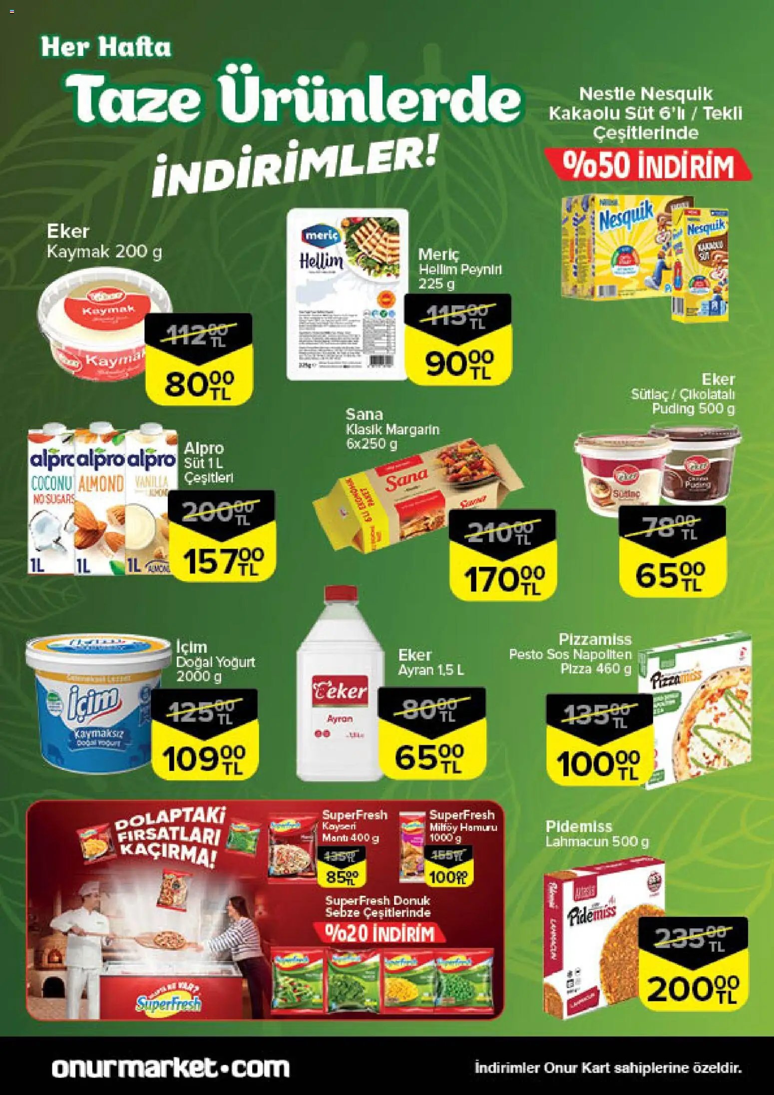 Onur Market Taze Ürünlerde İndirimler - İstanbul