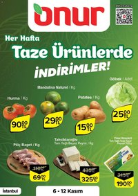 Onur Market Taze Ürünlerde İndirimler - İstanbul
