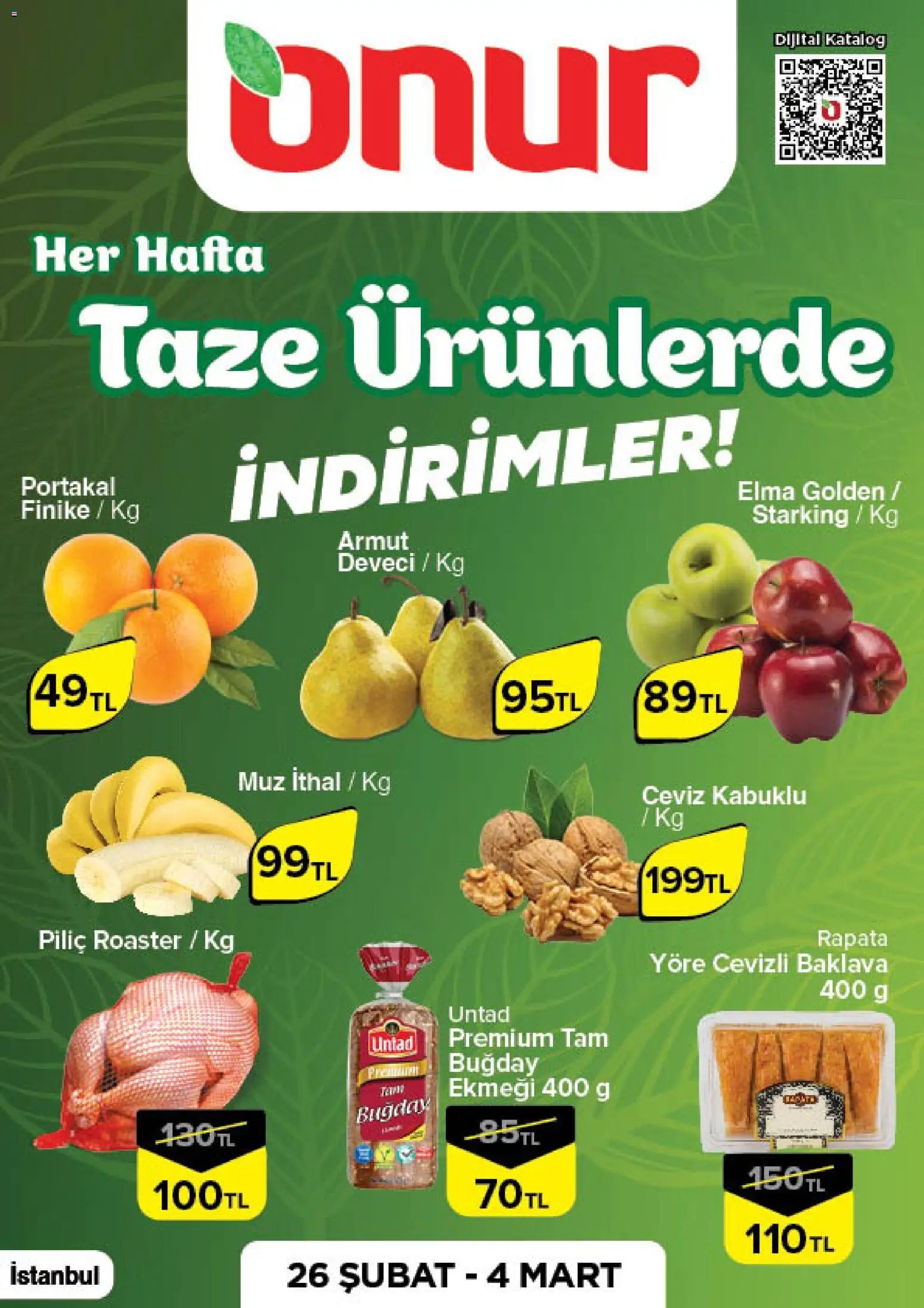 Onur Market Taze Ürünlerde İndirimler - İstanbul