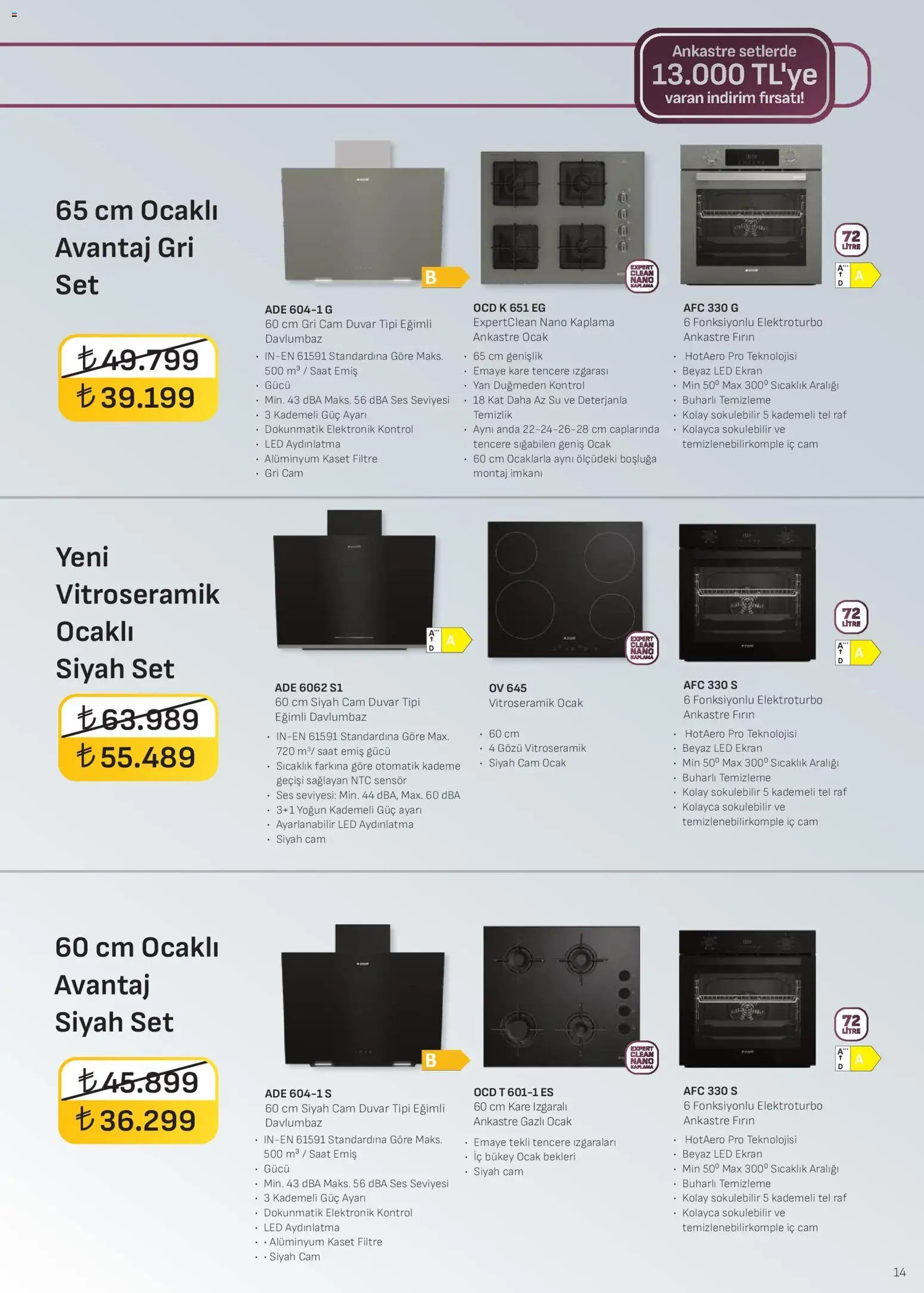 Arçelik - Ankastre Kataloğu