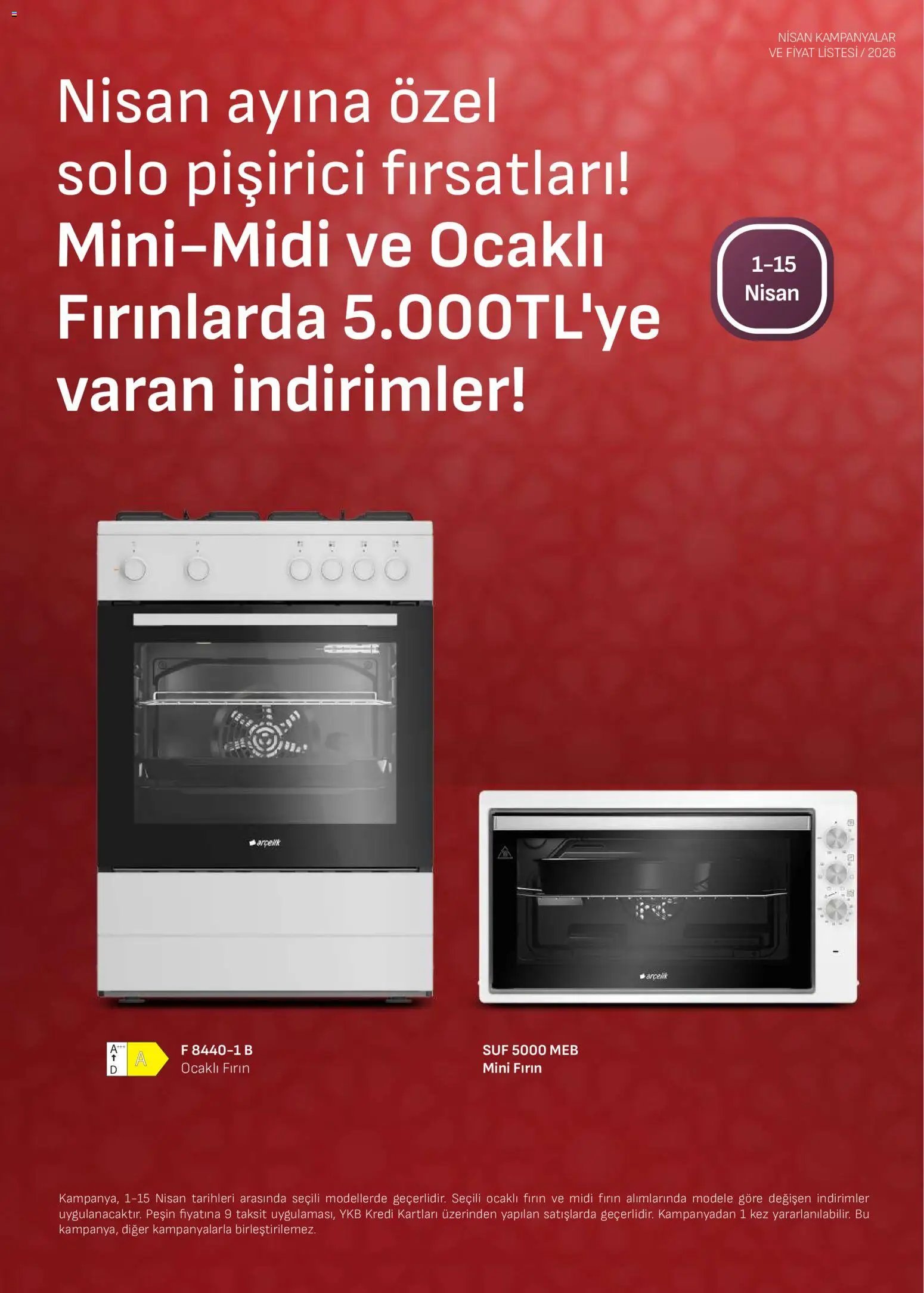 Arçelik - Ankastre Kataloğu