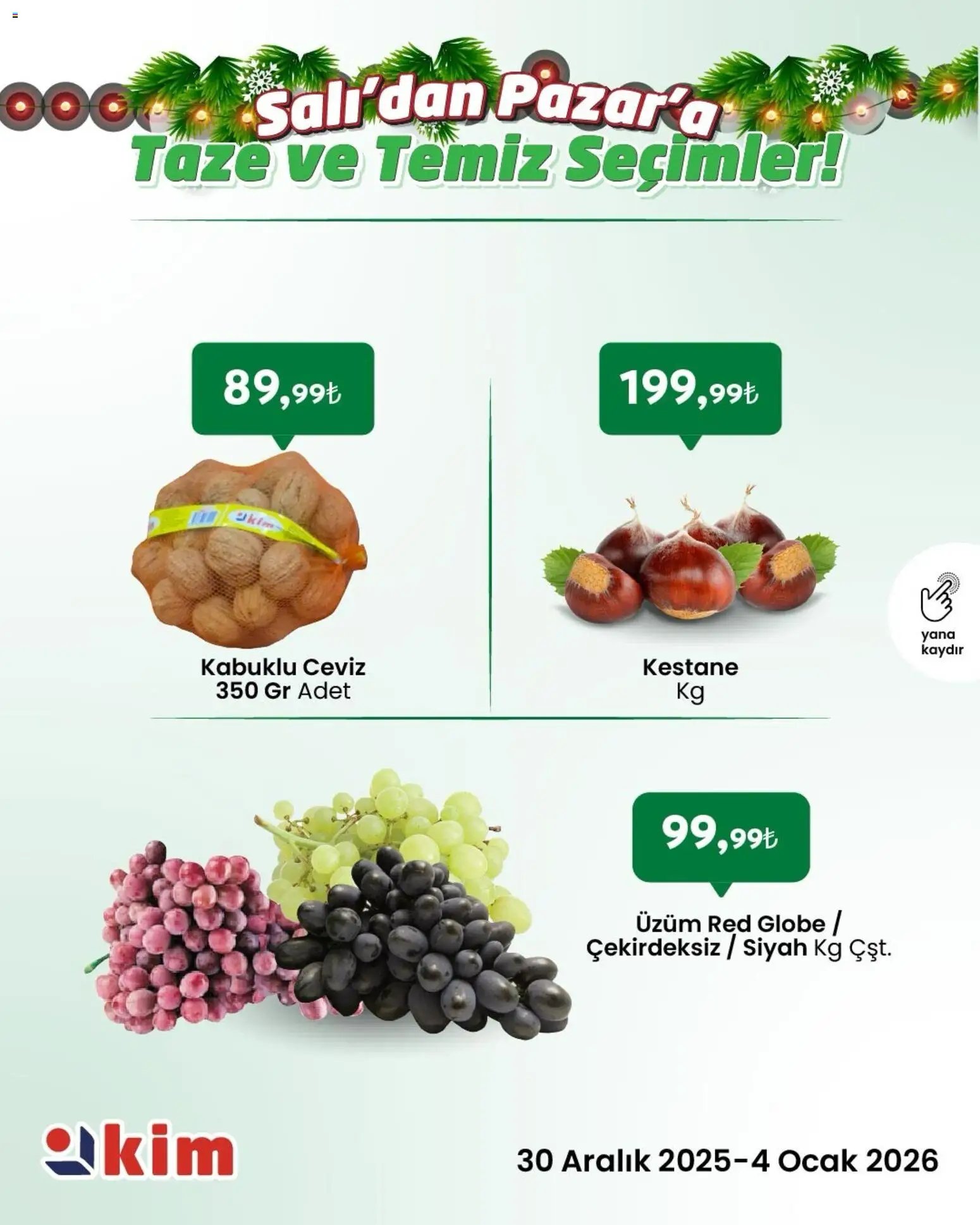 Kim Market Salı’dan Pazar’a Taze ve Temiz Seçimler!