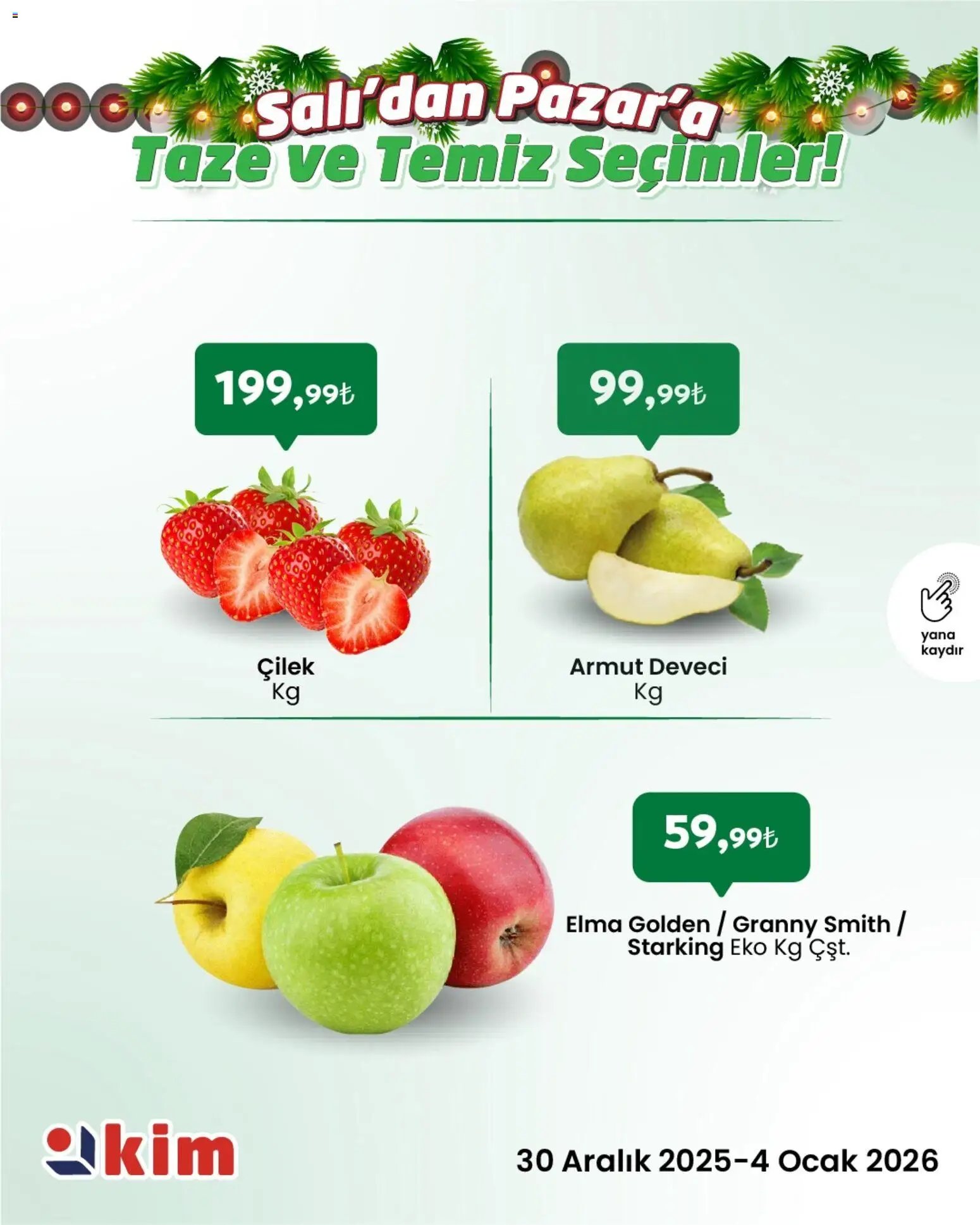 Kim Market Salı’dan Pazar’a Taze ve Temiz Seçimler!