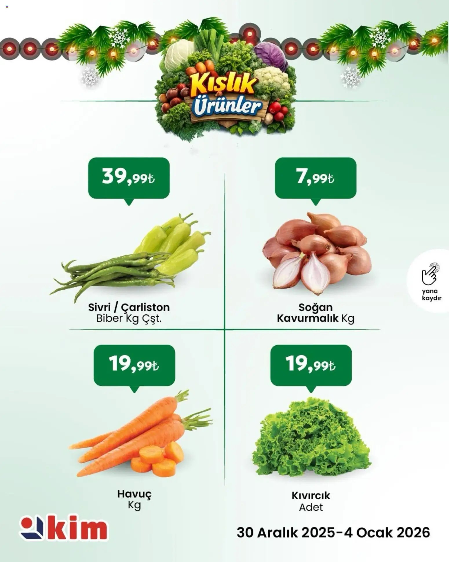 Kim Market Salı’dan Pazar’a Taze ve Temiz Seçimler!