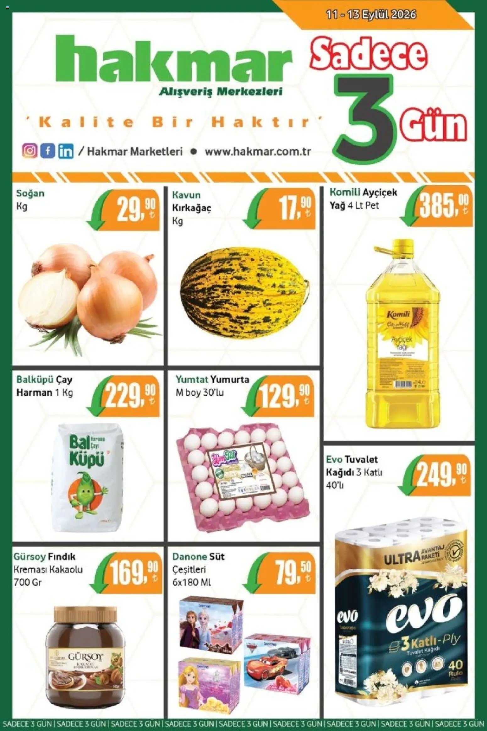Hakmar - Katalog Sadece 3 Gün