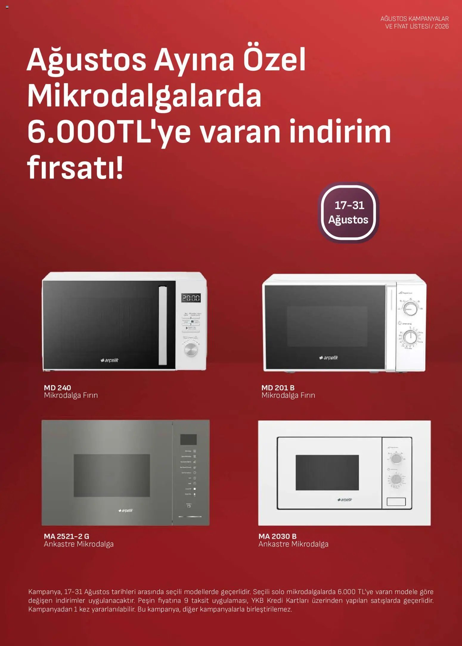 Arçelik - Ankastre Kataloğu