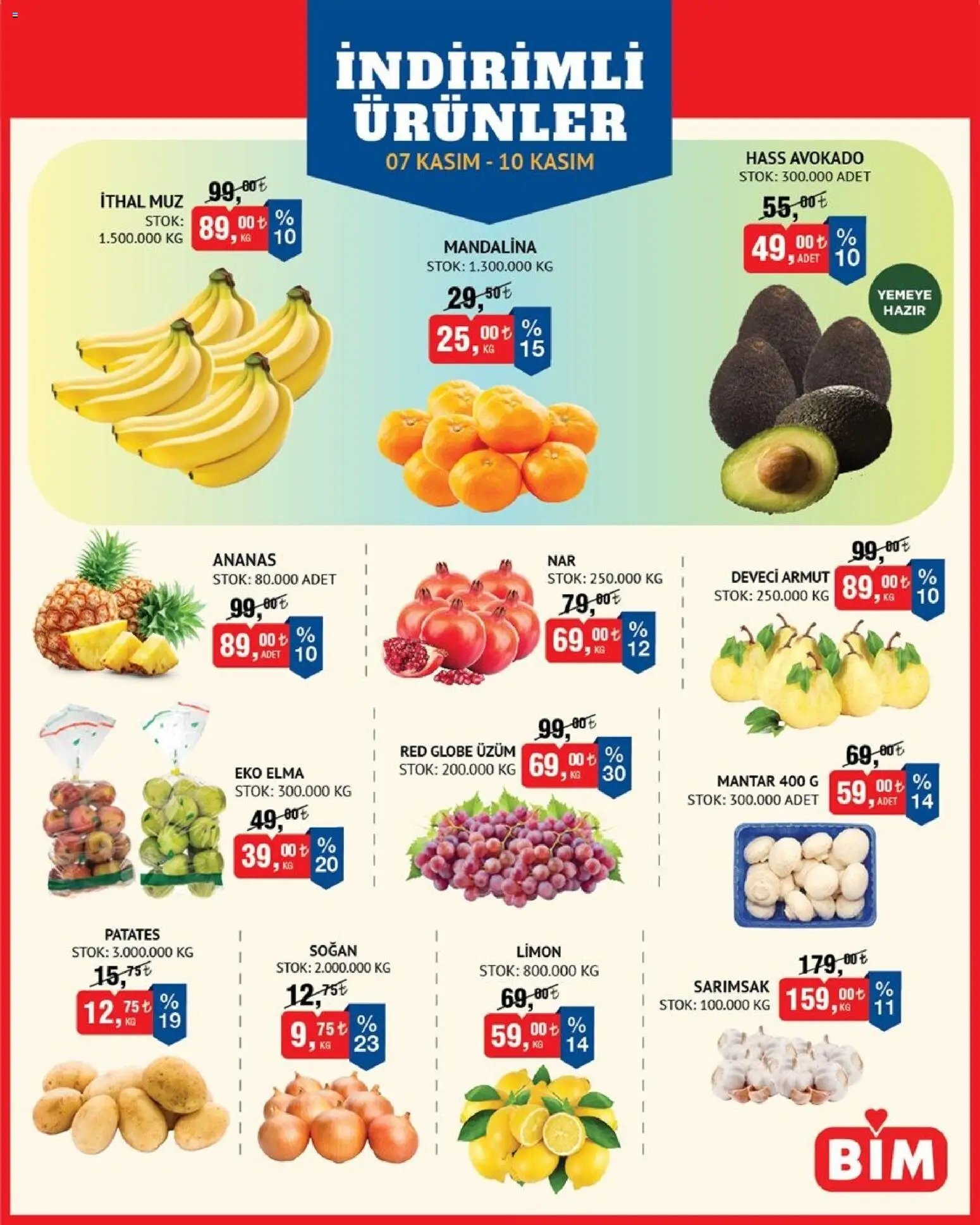 BİM Meyve Sebze