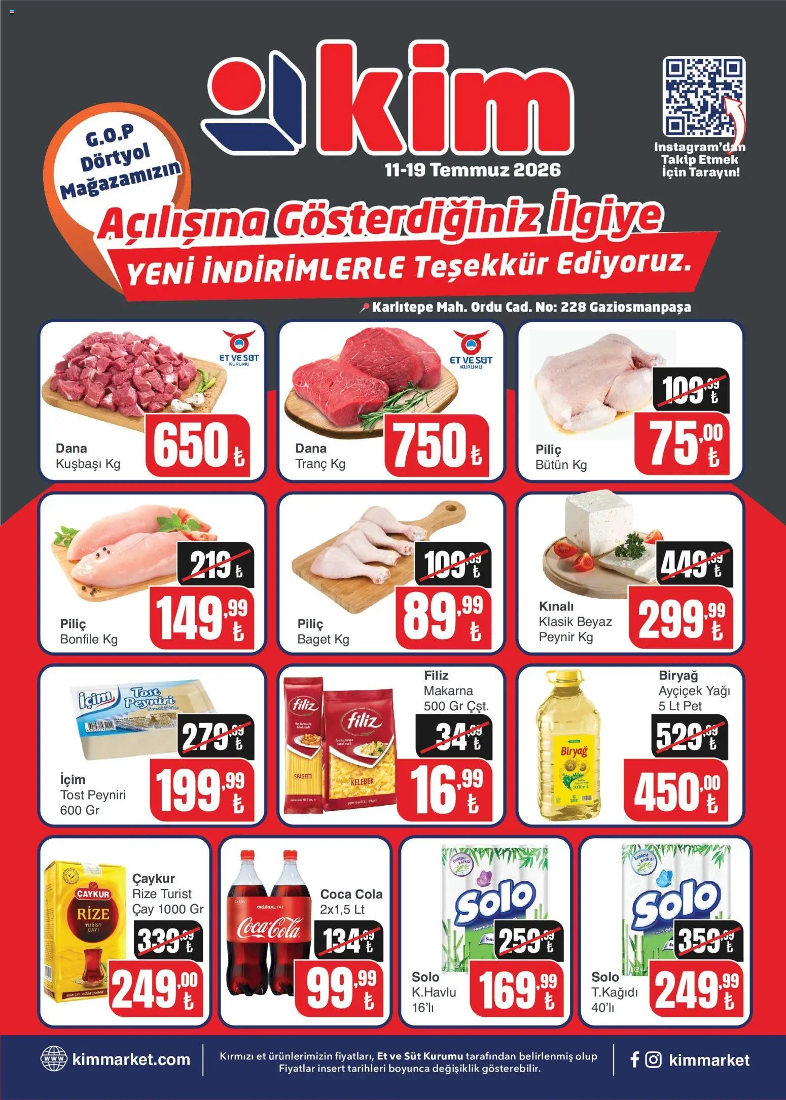 Kim Market Katalog - Yeni Mağaza Açılış Özel