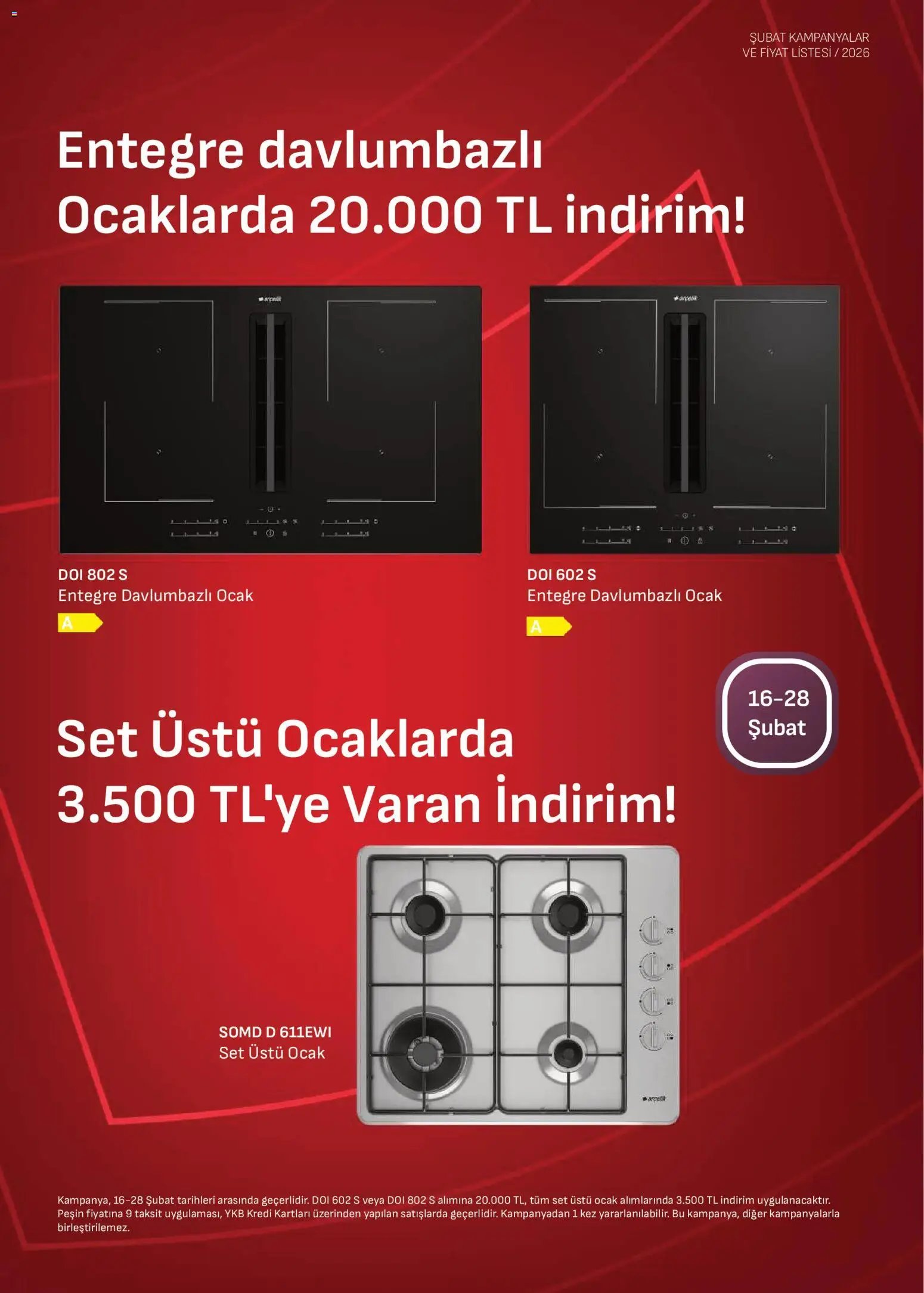 Arçelik Ankastre Kataloğu