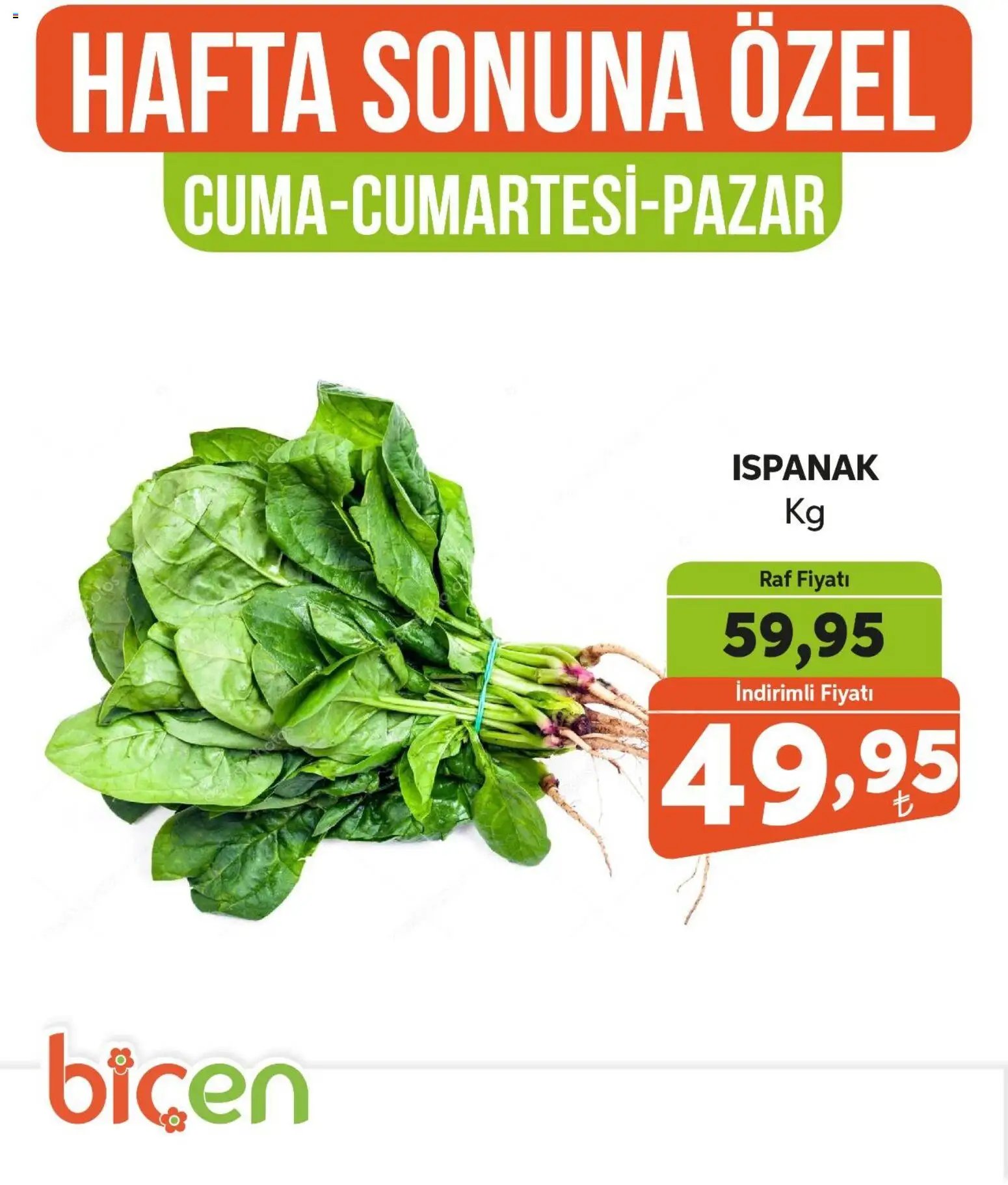 Biçen Market Hafta Sonuna Özel - Sebze İndirimi