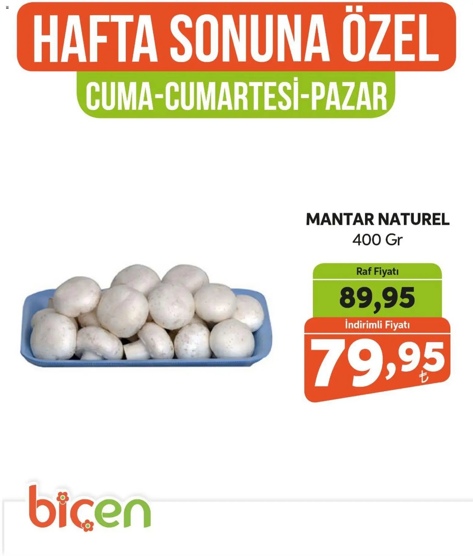 Biçen Market Hafta Sonuna Özel - Sebze İndirimi