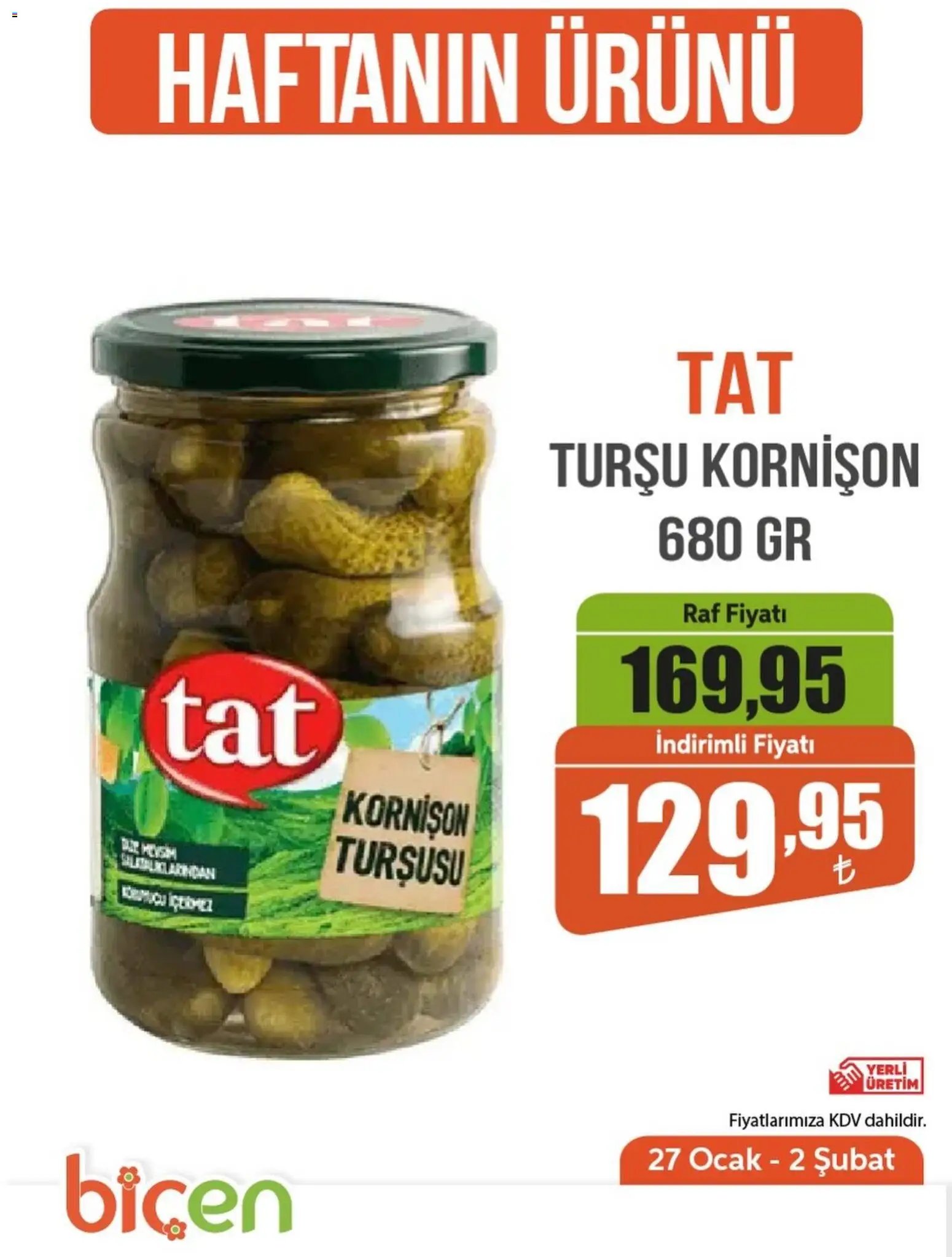 Biçen Market - Haftanın Ürünü