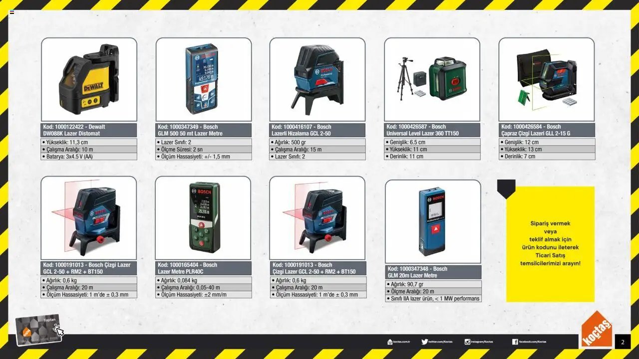 Koçtaş Lazer Ölçüm Cihazları