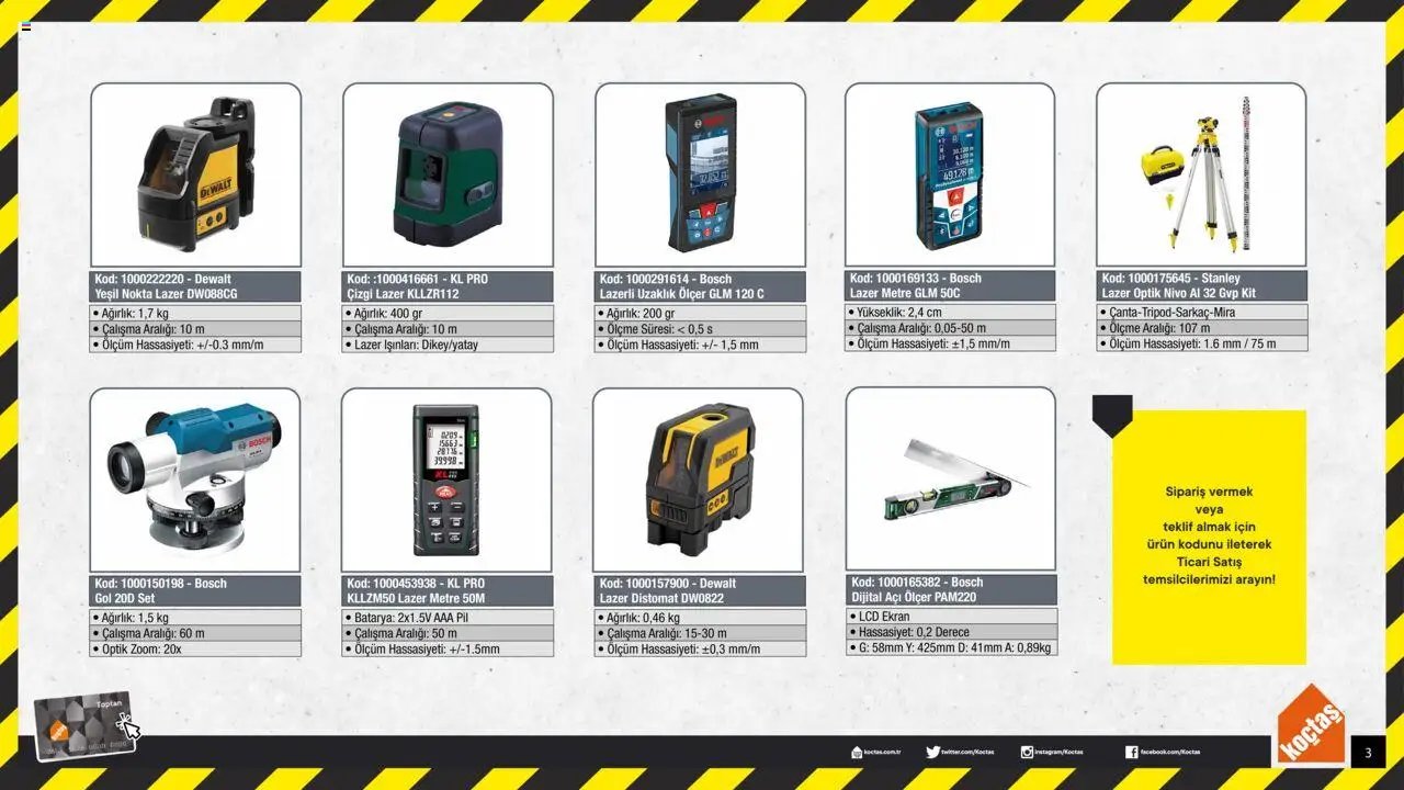 Koçtaş Lazer Ölçüm Cihazları