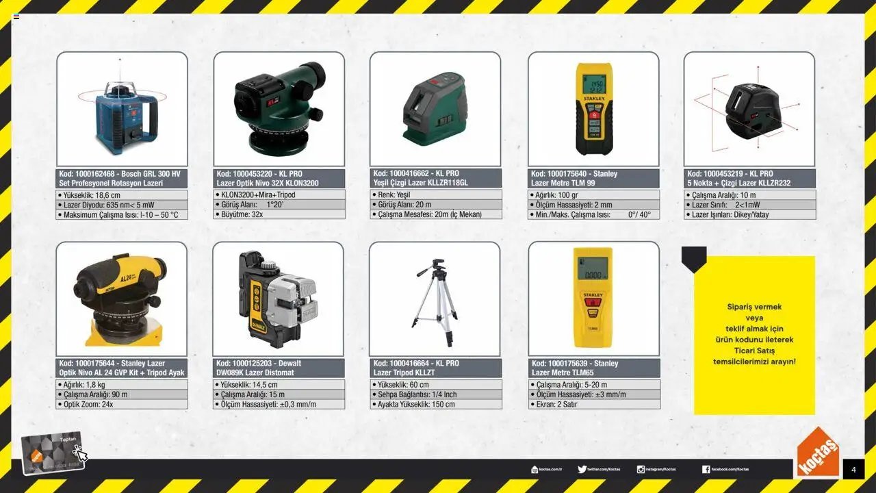 Koçtaş Lazer Ölçüm Cihazları