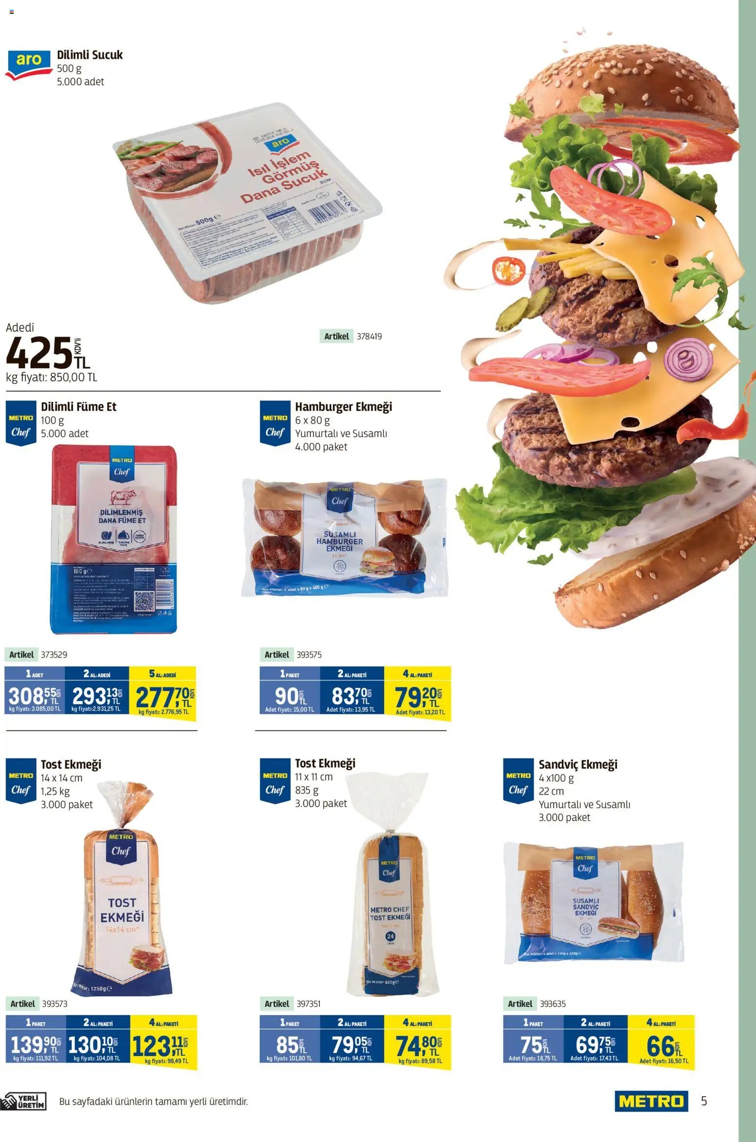 Metro - Kafeler & Pastaneler Kataloğu