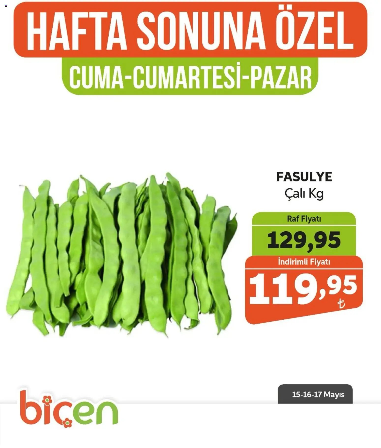 Biçen Market - Hafta Sonuna Özel - Sebze İndirimi