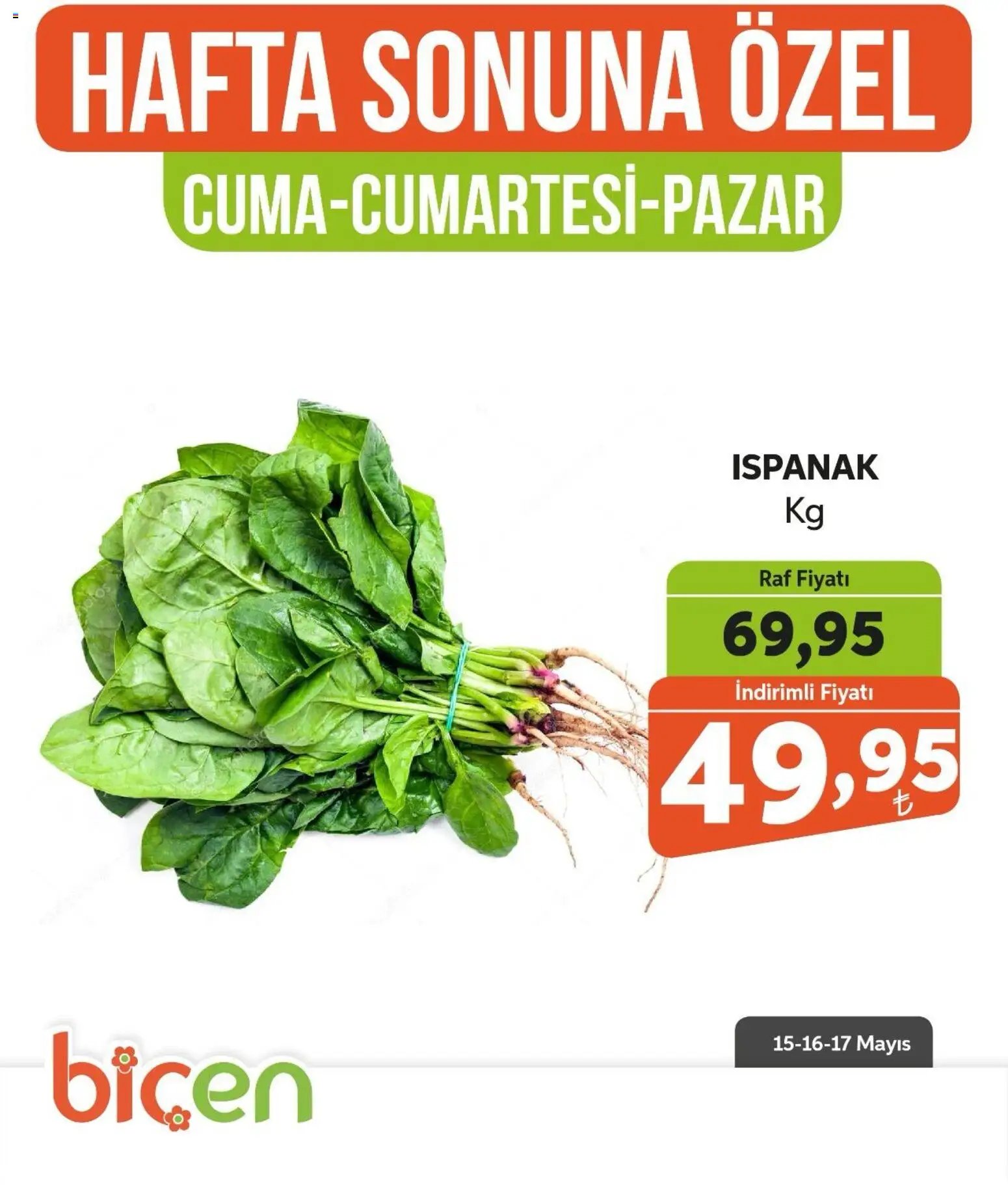 Biçen Market - Hafta Sonuna Özel - Sebze İndirimi
