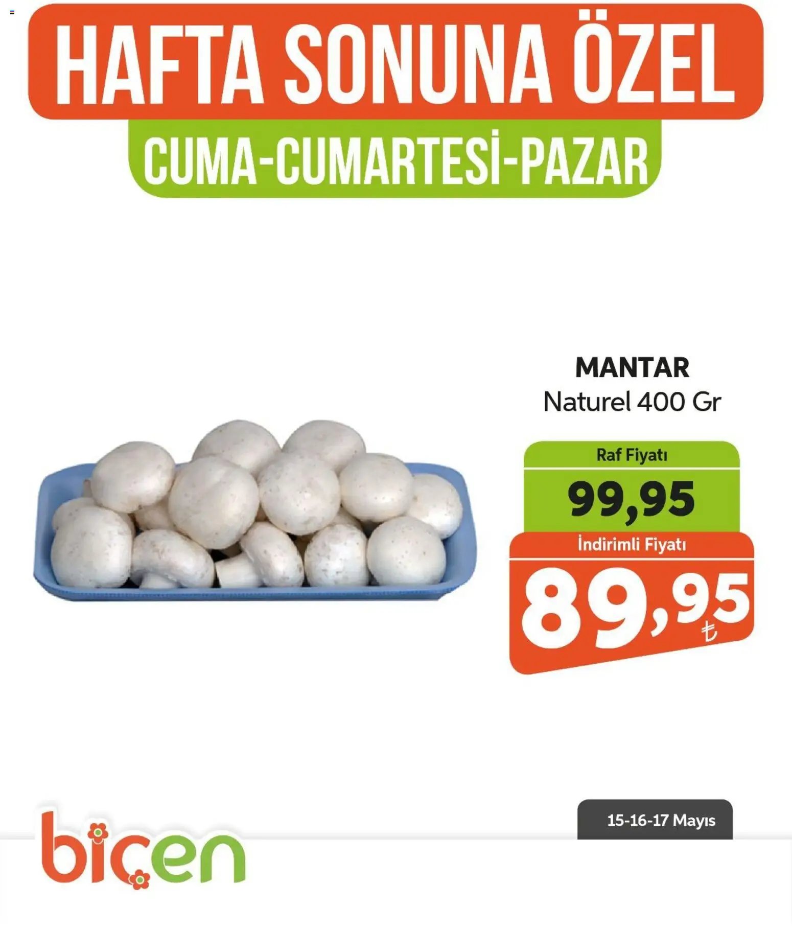 Biçen Market - Hafta Sonuna Özel - Sebze İndirimi