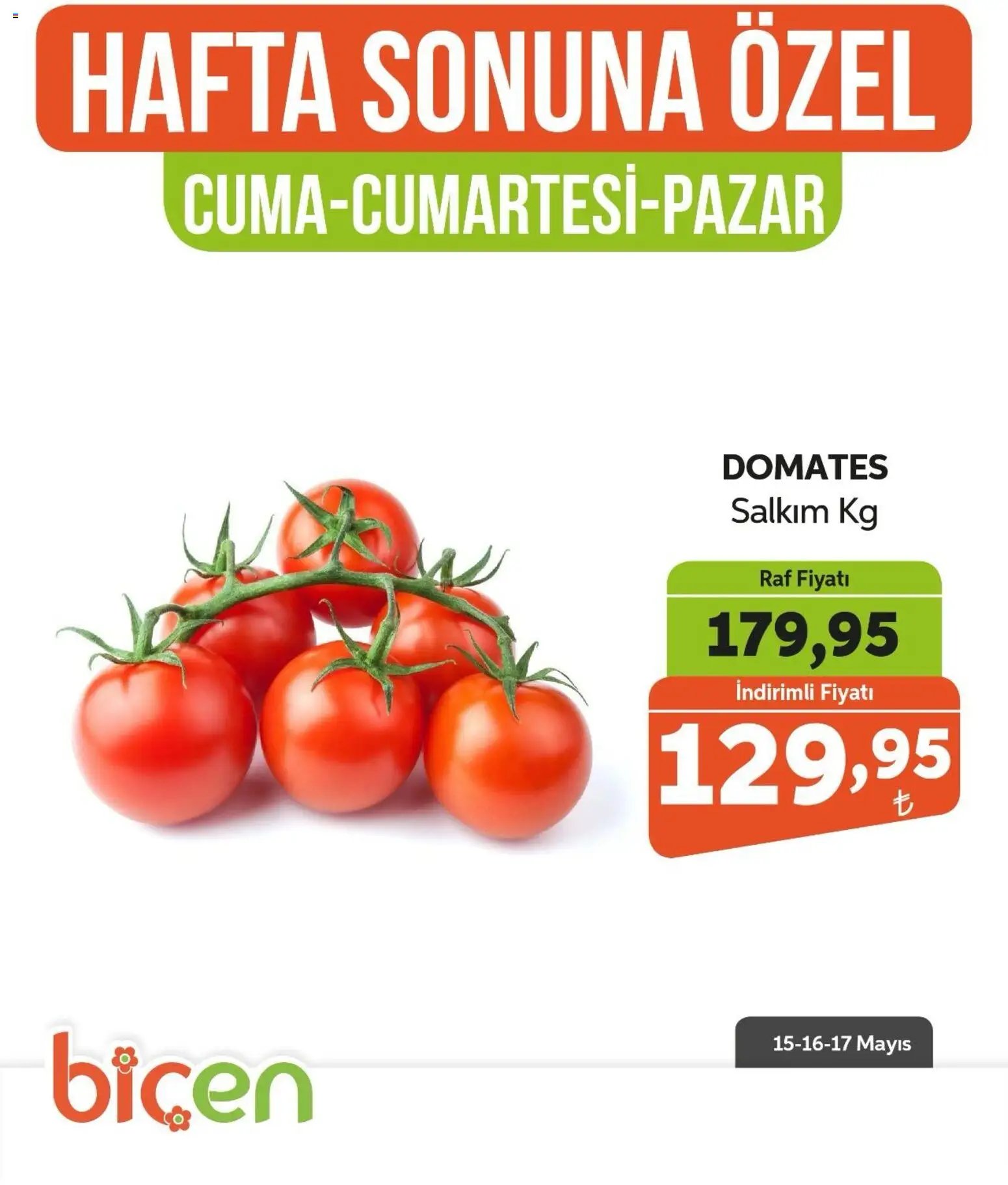 Biçen Market - Hafta Sonuna Özel - Sebze İndirimi