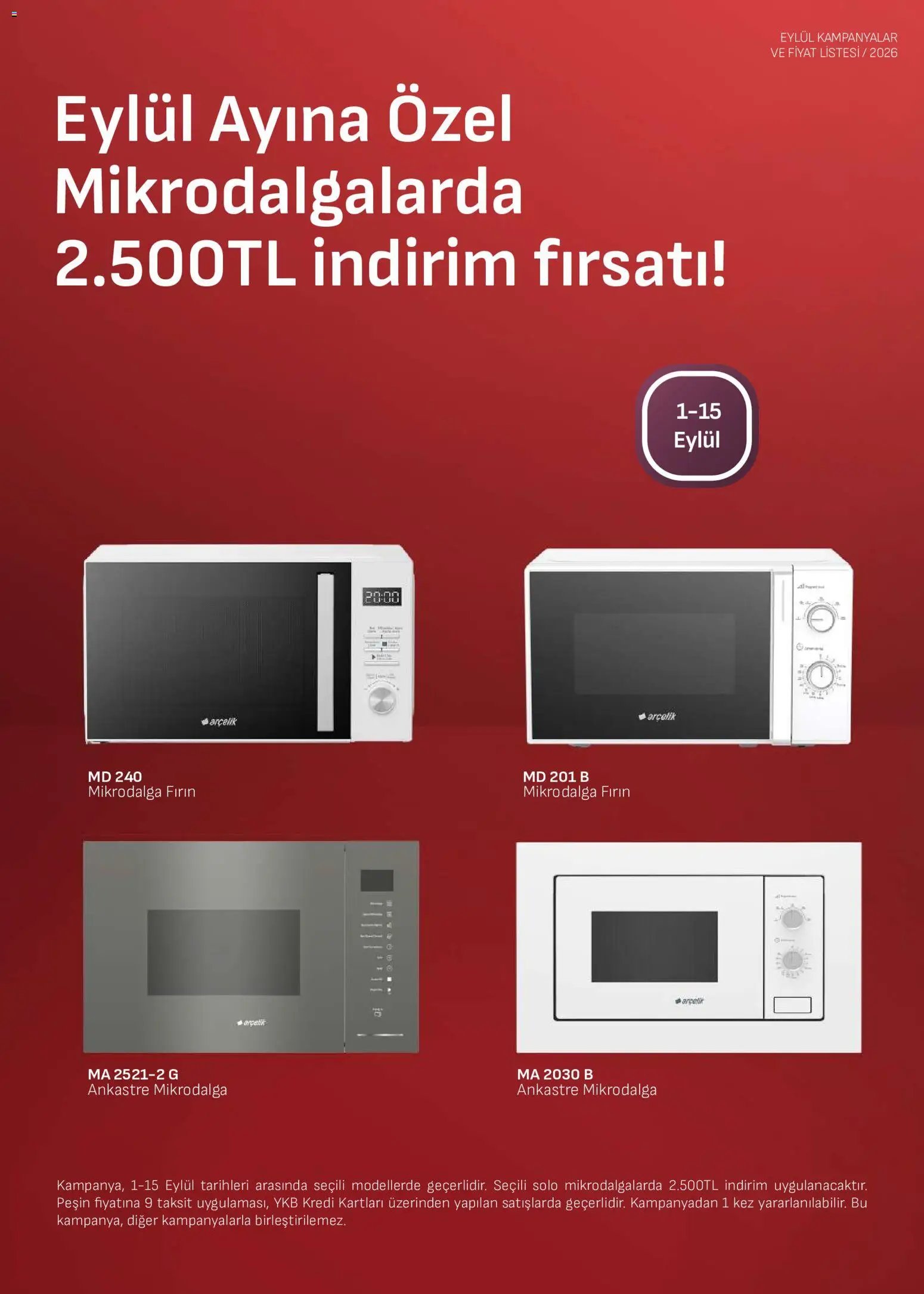Arçelik - Ankastre Kataloğu