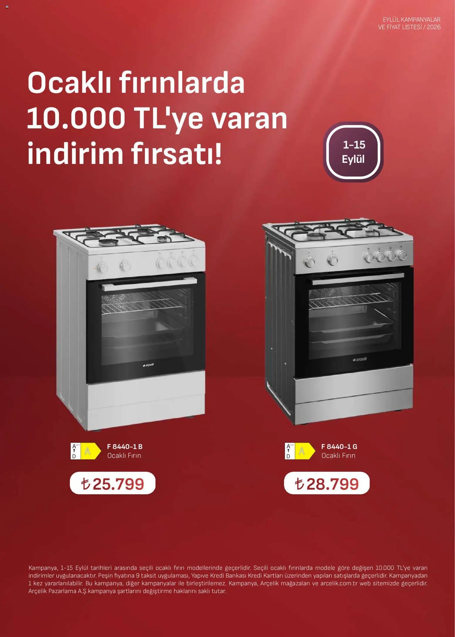 Arçelik - Ankastre Kataloğu