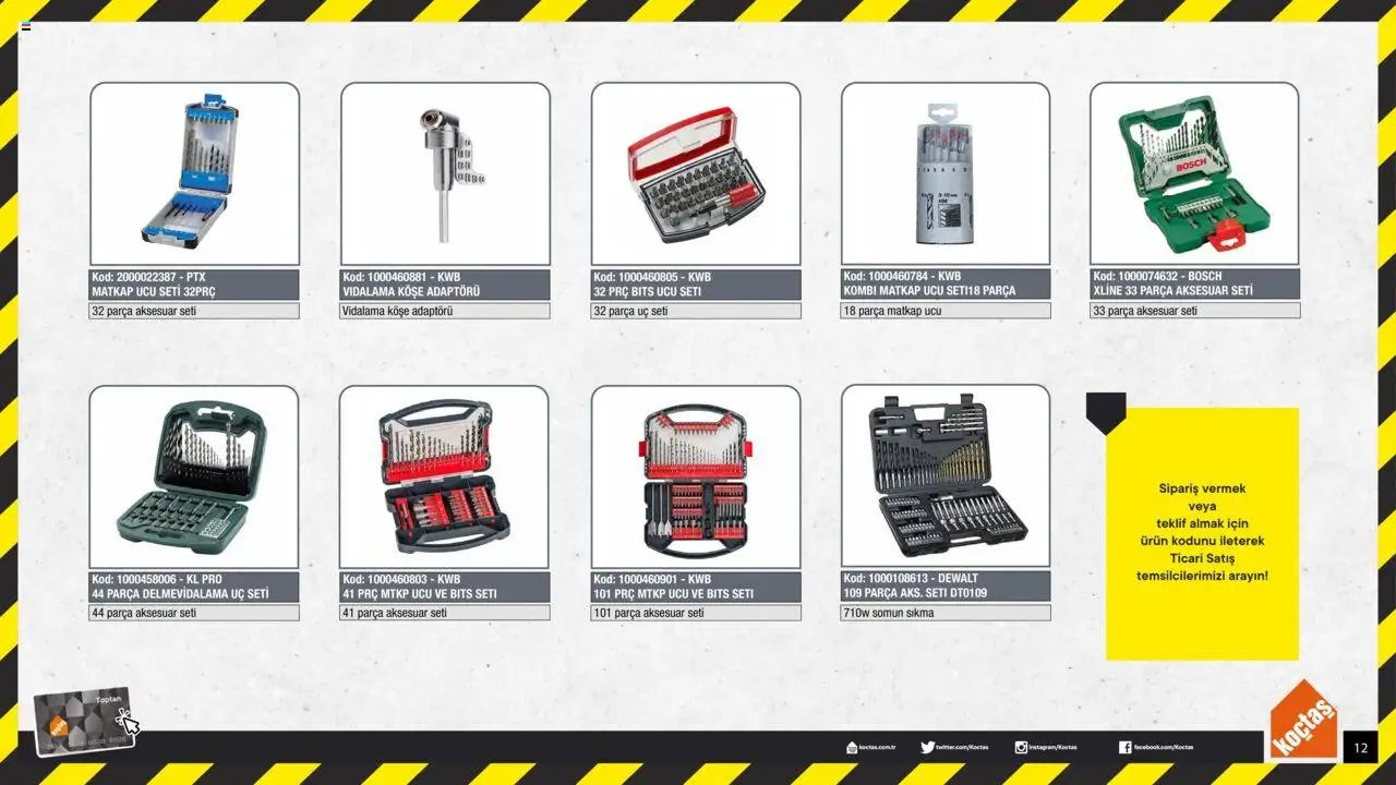 Koçtaş Matkap ve Akülü Vidalama