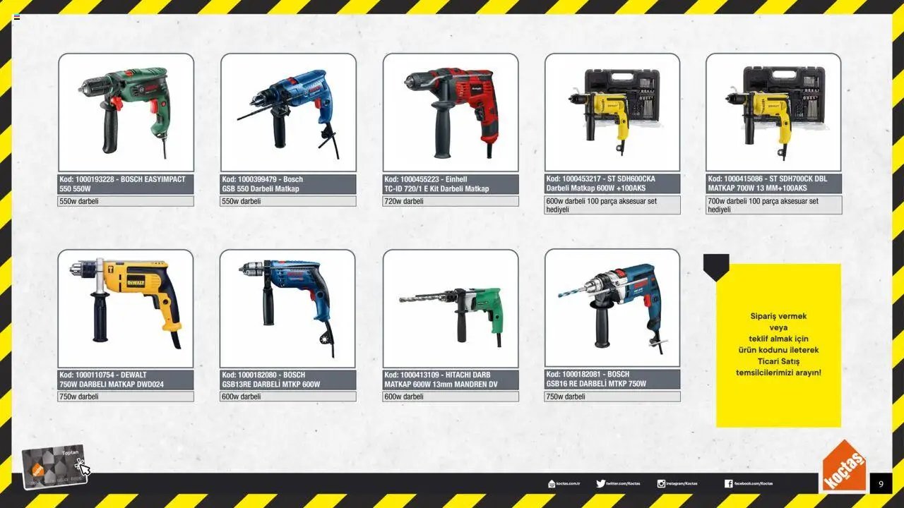 Koçtaş Matkap ve Akülü Vidalama