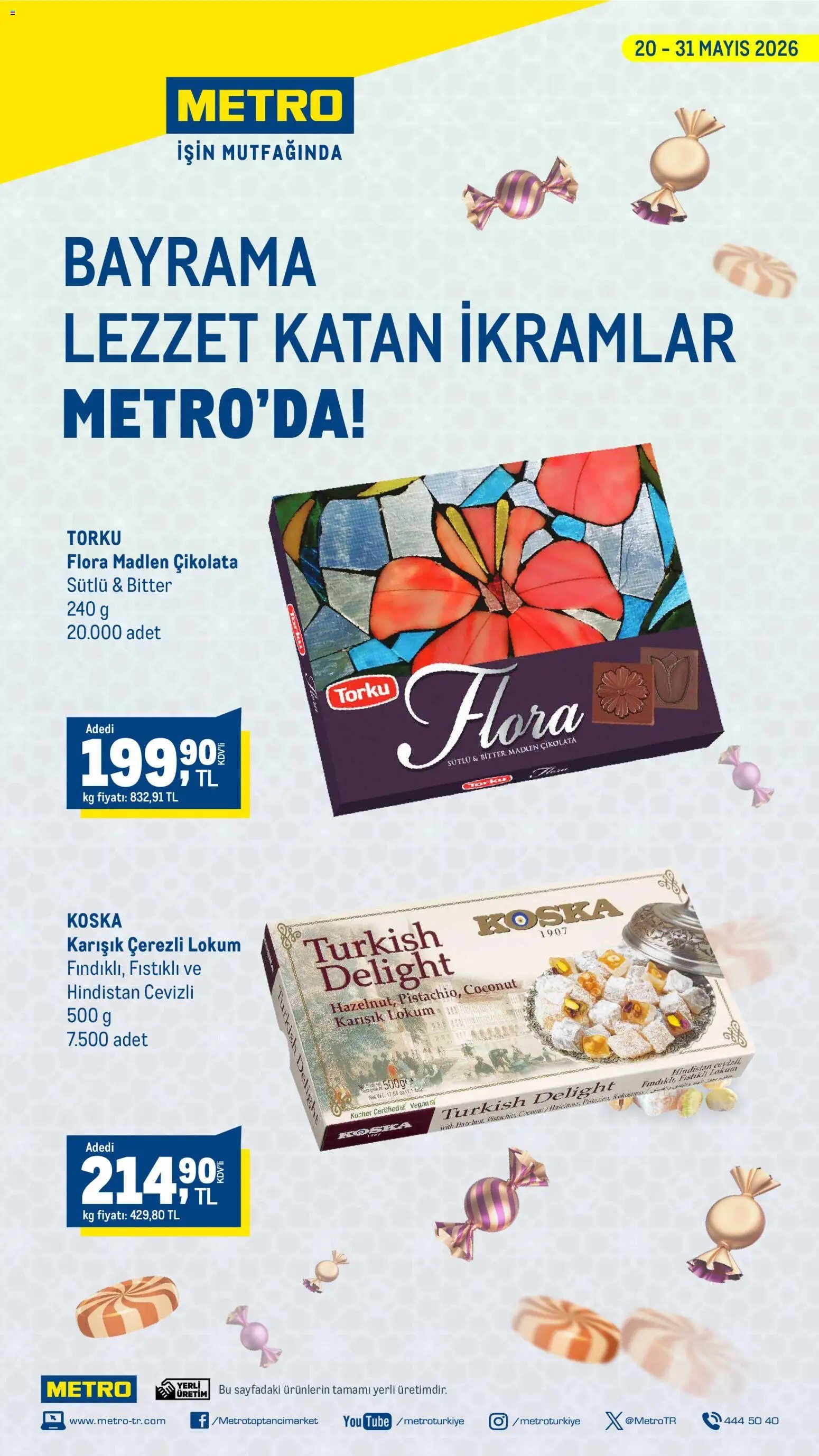 Metro - Bayrama Lezzet Katan İkramlar Metro'da