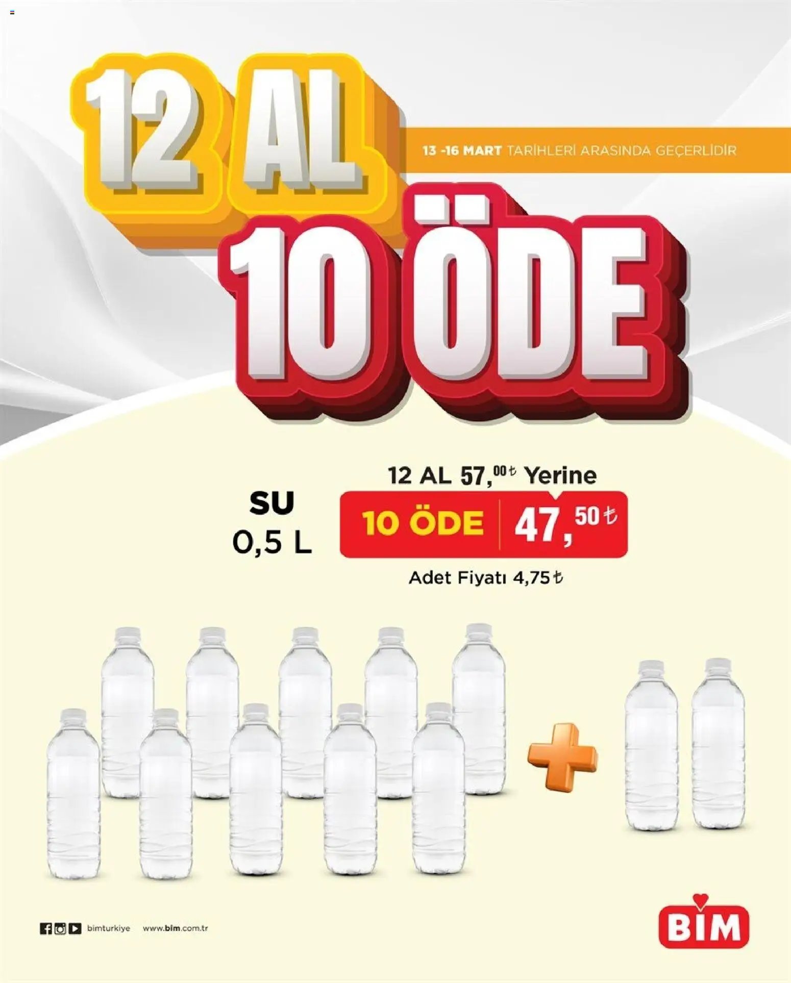 BİM - 12 AL 10 ÖDE, İndirim