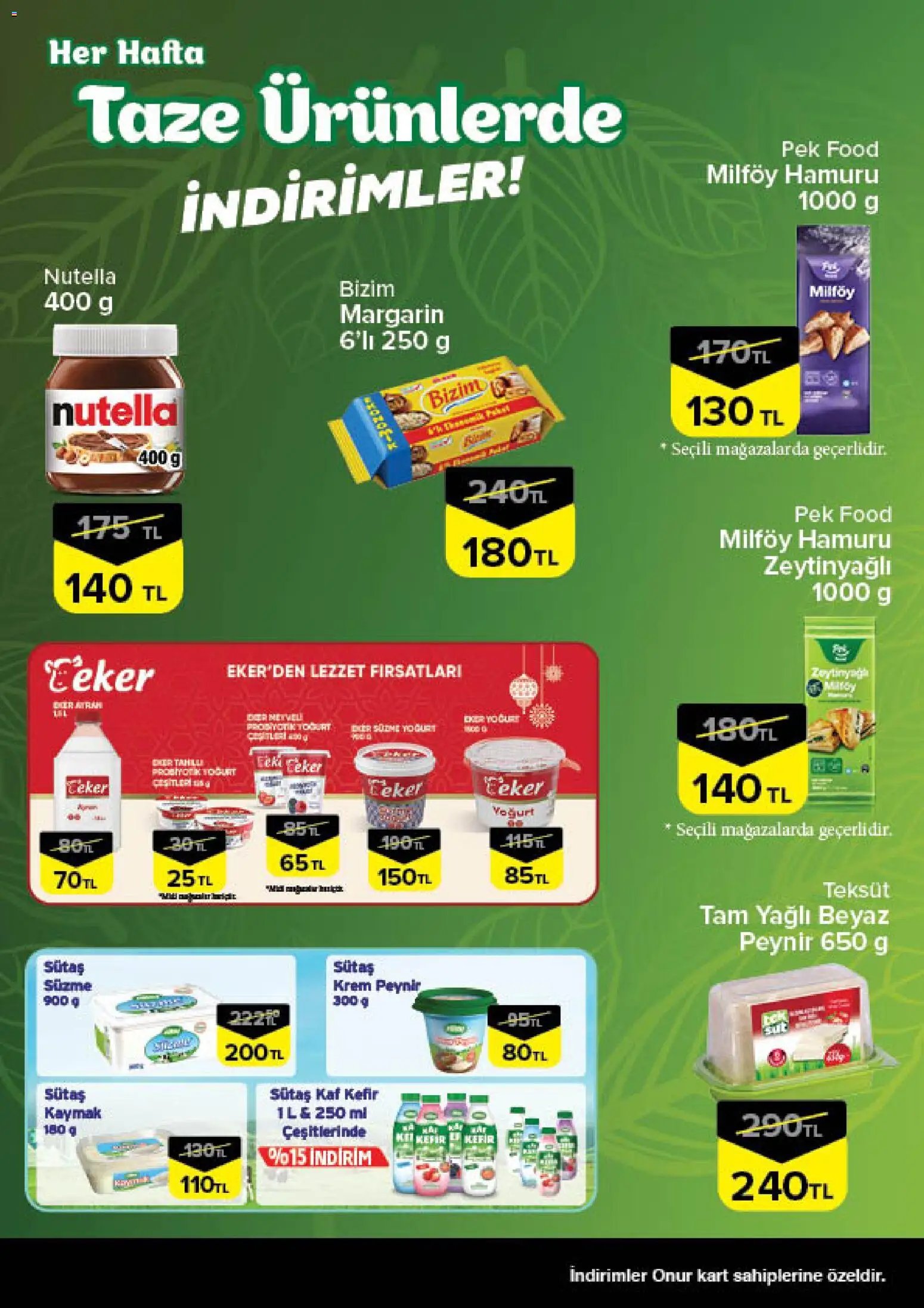 Onur Market - Taze Ürünlerde İndirimler - Trakya