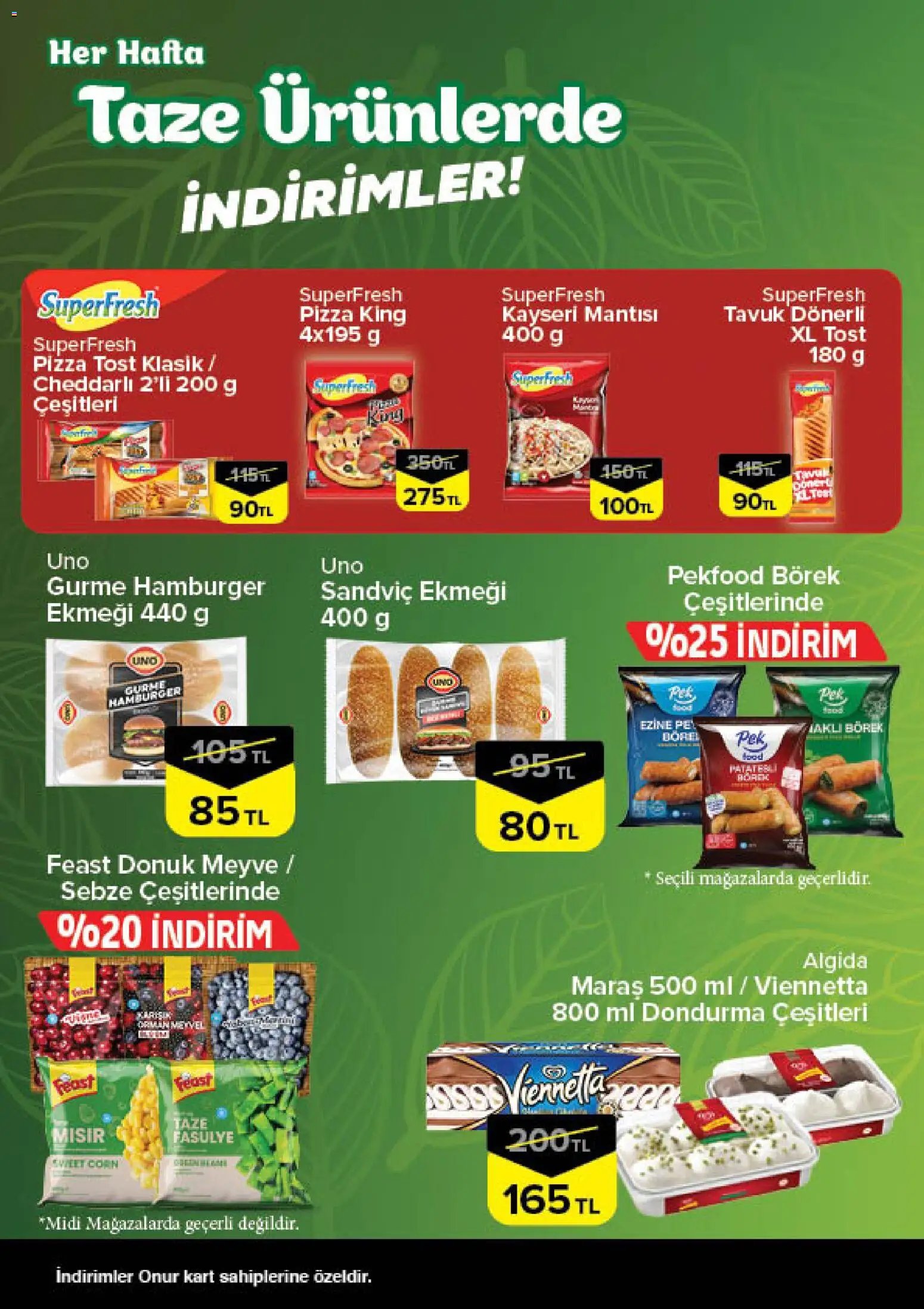 Onur Market - Taze Ürünlerde İndirimler - Trakya