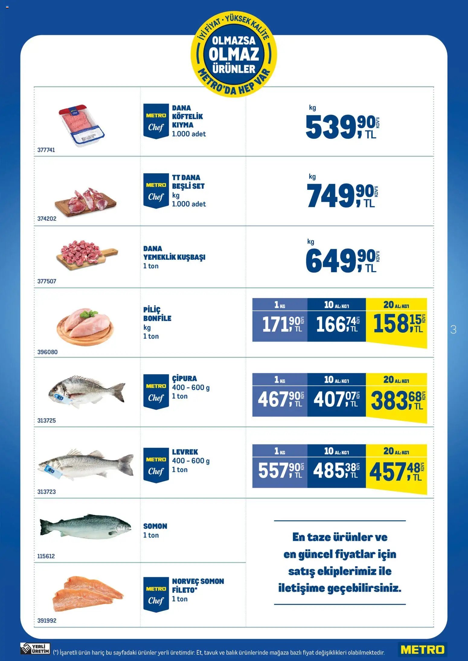 Metro - Olmazsa Olmaz Ürünler