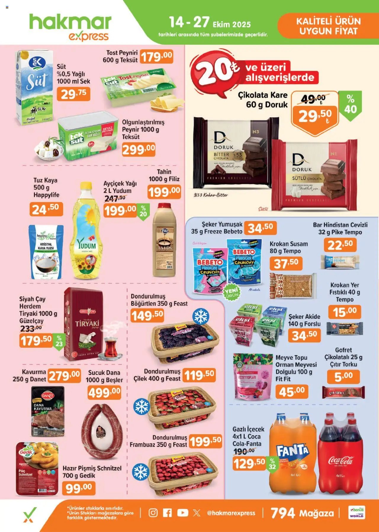 Hakmar Express Salı Aktüel Ürünler