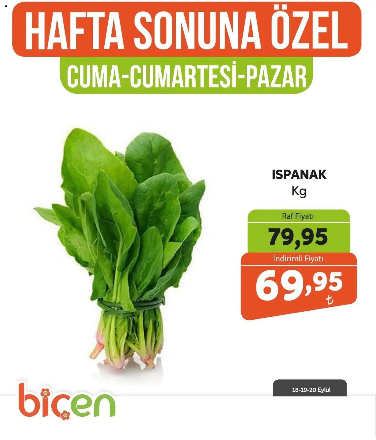 Biçen Market - Hafta Sonuna Özel - Sebze İndirimi