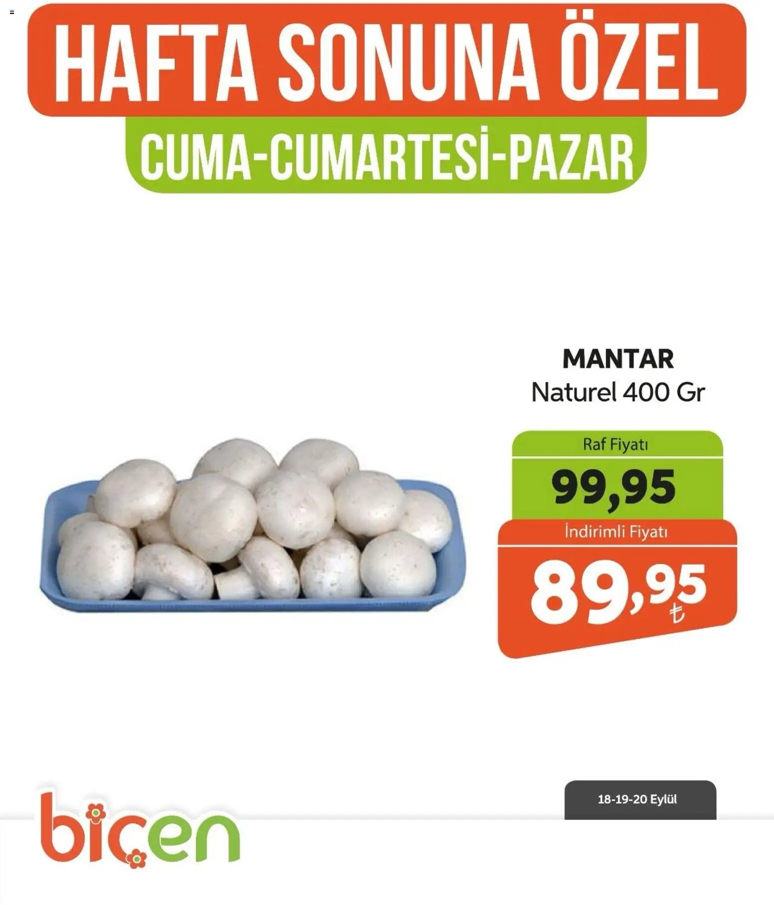 Biçen Market - Hafta Sonuna Özel - Sebze İndirimi