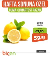 Biçen Market - Hafta Sonuna Özel - Sebze İndirimi