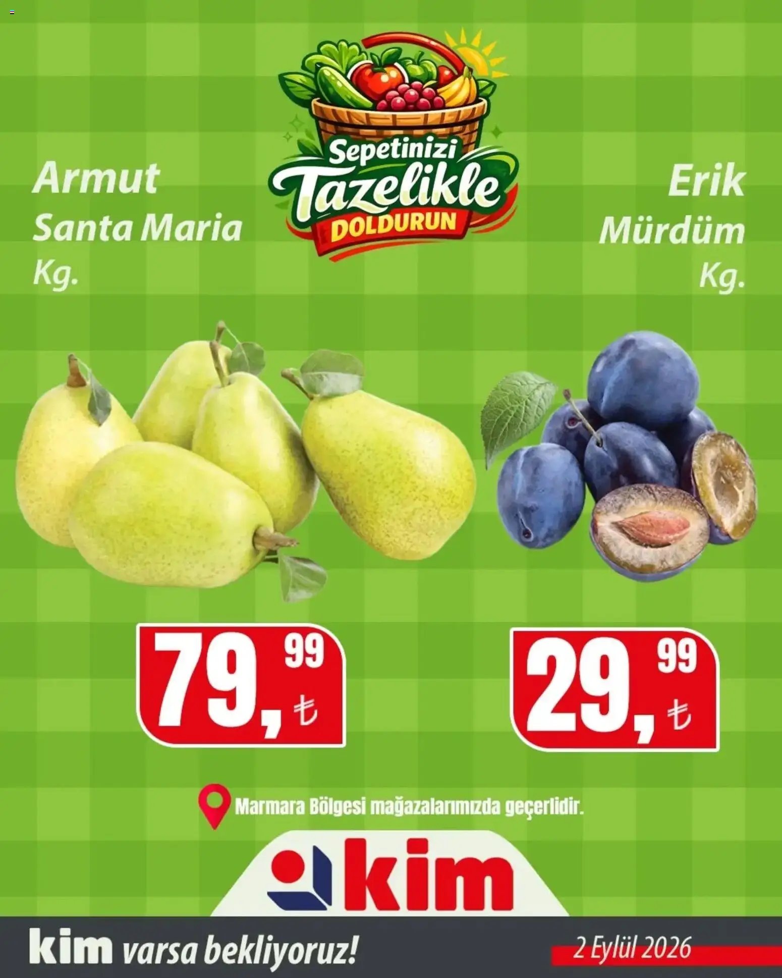 Kim Market Sebze ve meyve - Marmara Insert