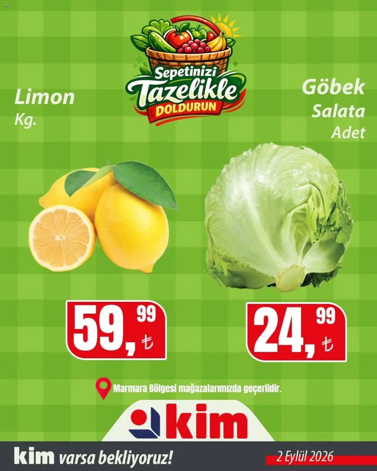 Kim Market Sebze ve meyve - Marmara Insert