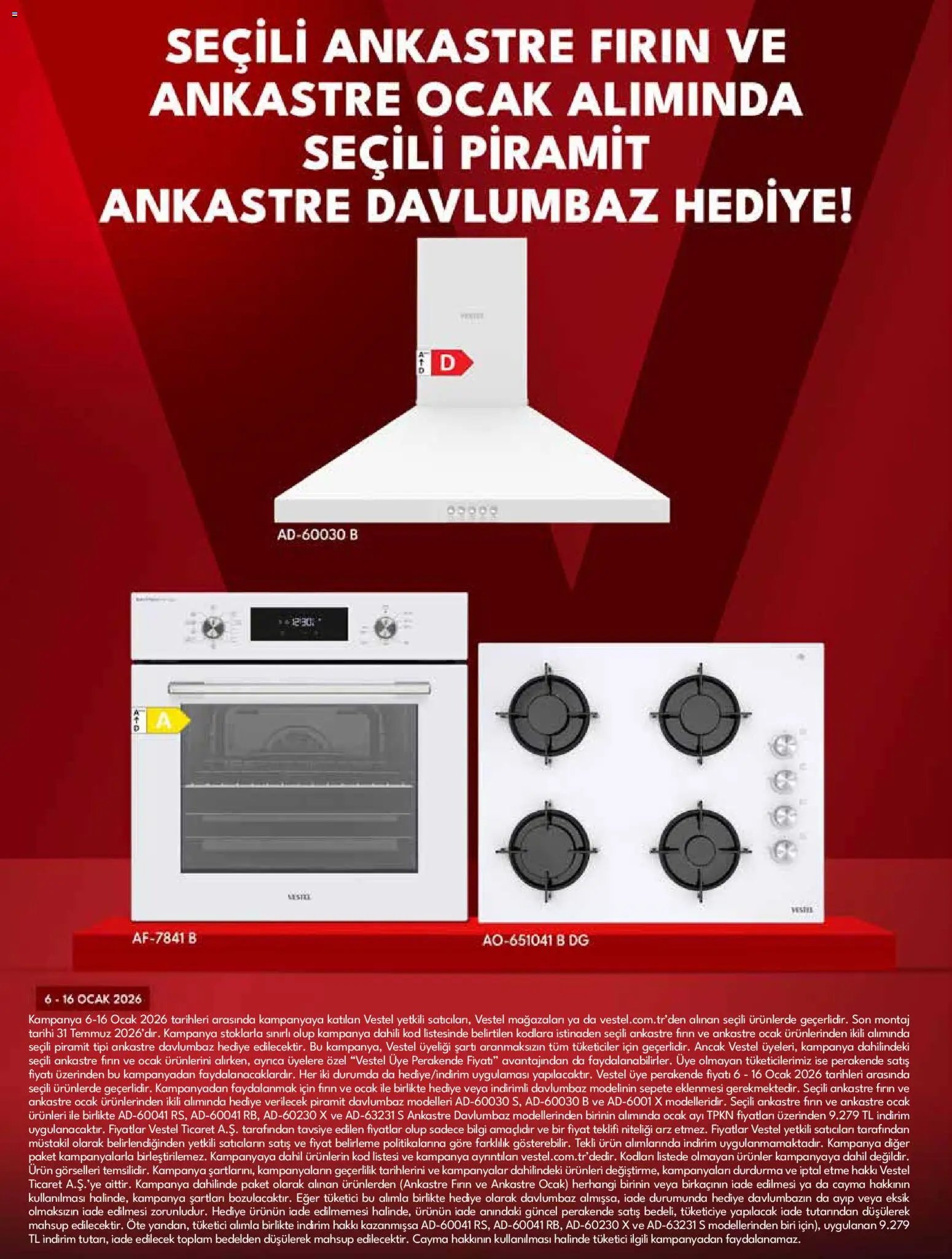 Vestel Ankastre Ürünler