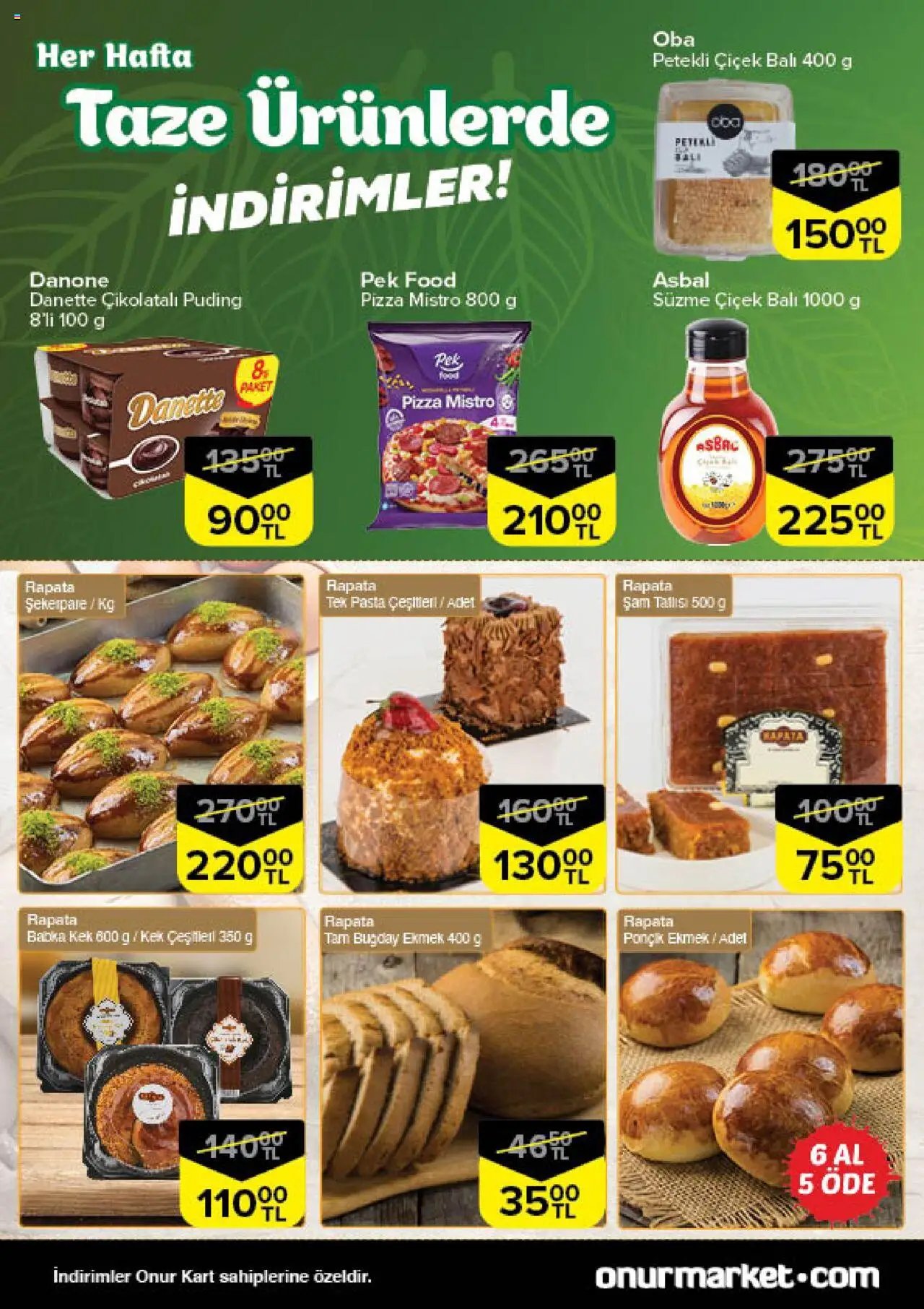 Onur Market Taze Ürünlerde İndirimler - Bursa