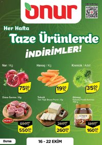 Onur Market Taze Ürünlerde İndirimler - Bursa