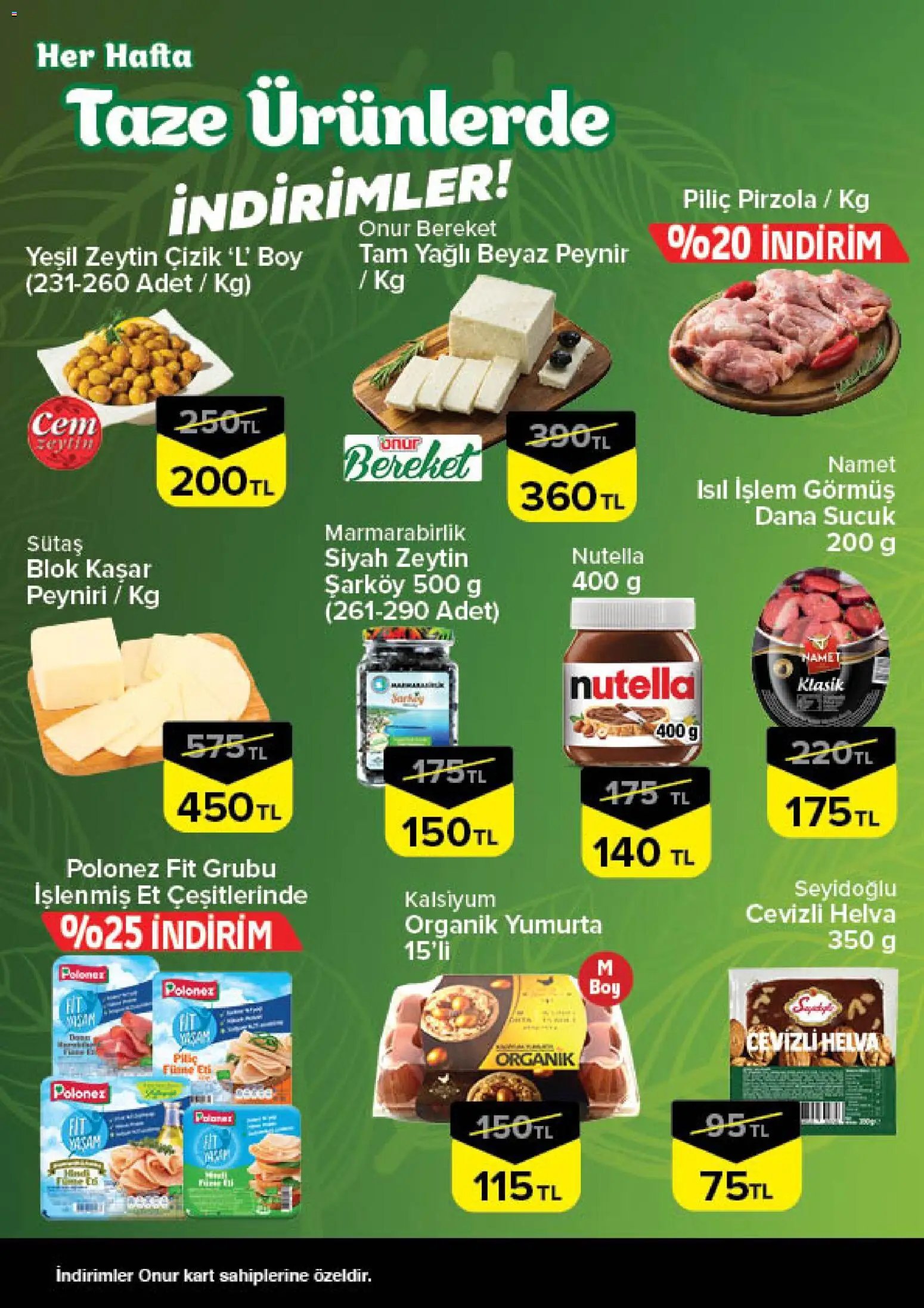 Onur Market - Taze Ürünlerde İndirimler - İstanbul