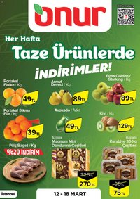 Onur Market - Taze Ürünlerde İndirimler - İstanbul